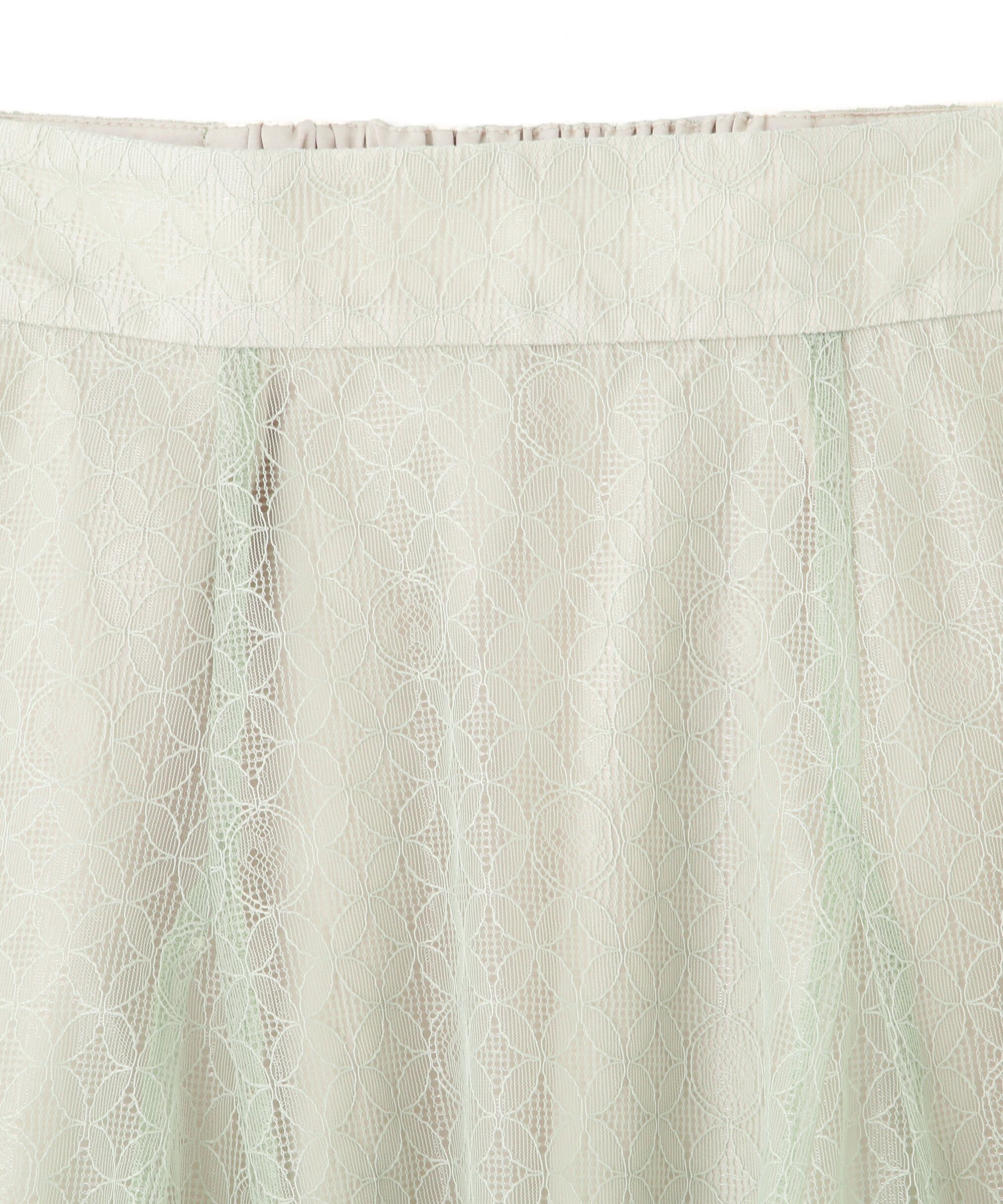  「シャイニーレースフレアスカート」|スカート|