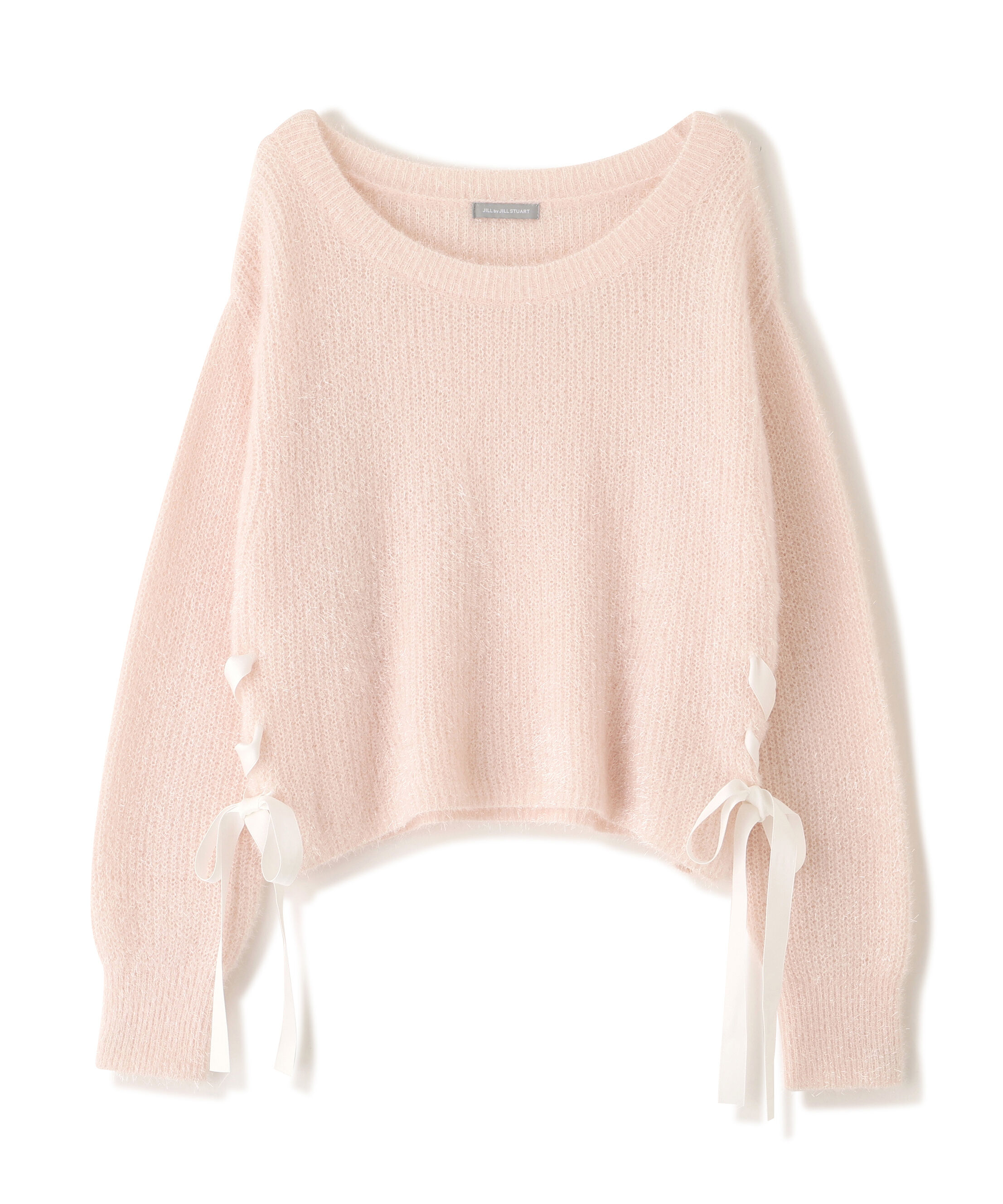  「サイドリボンフィルムフェザーニット」|ニット・セーター|