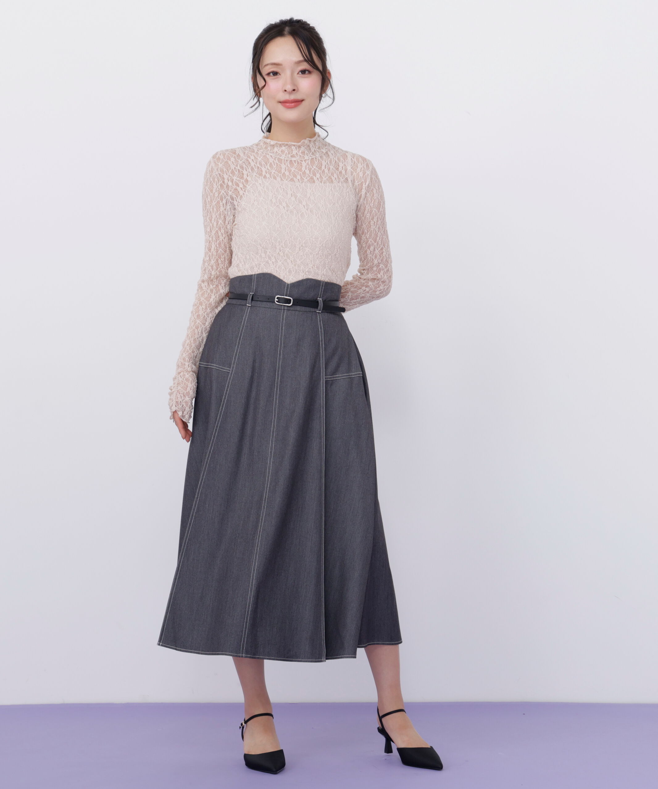  「レースカットソートップス」|Tシャツ・カットソー|