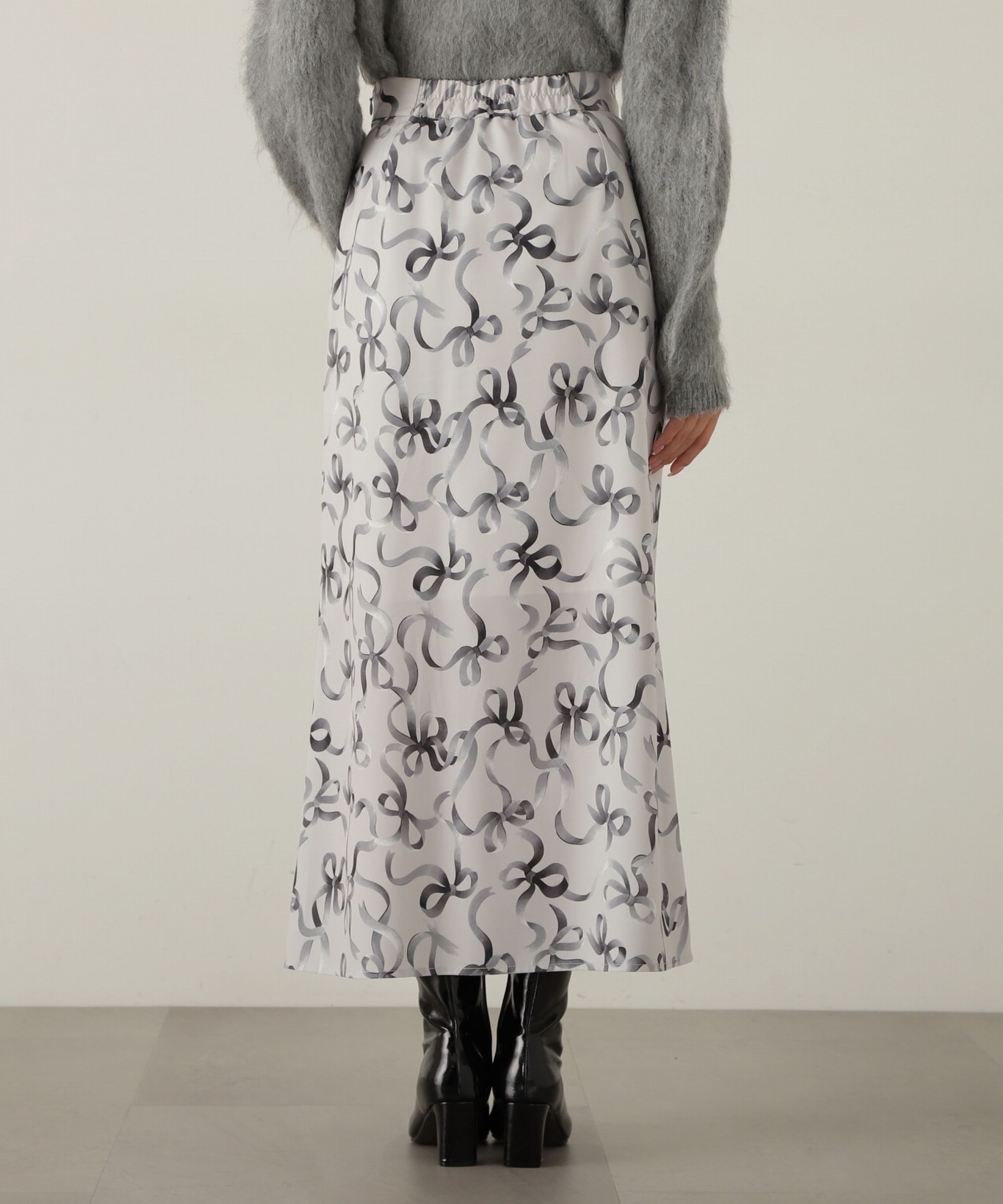 PROPORTION BODY DRESSING「リボン柄ナロースカート　24AW」|スカート|