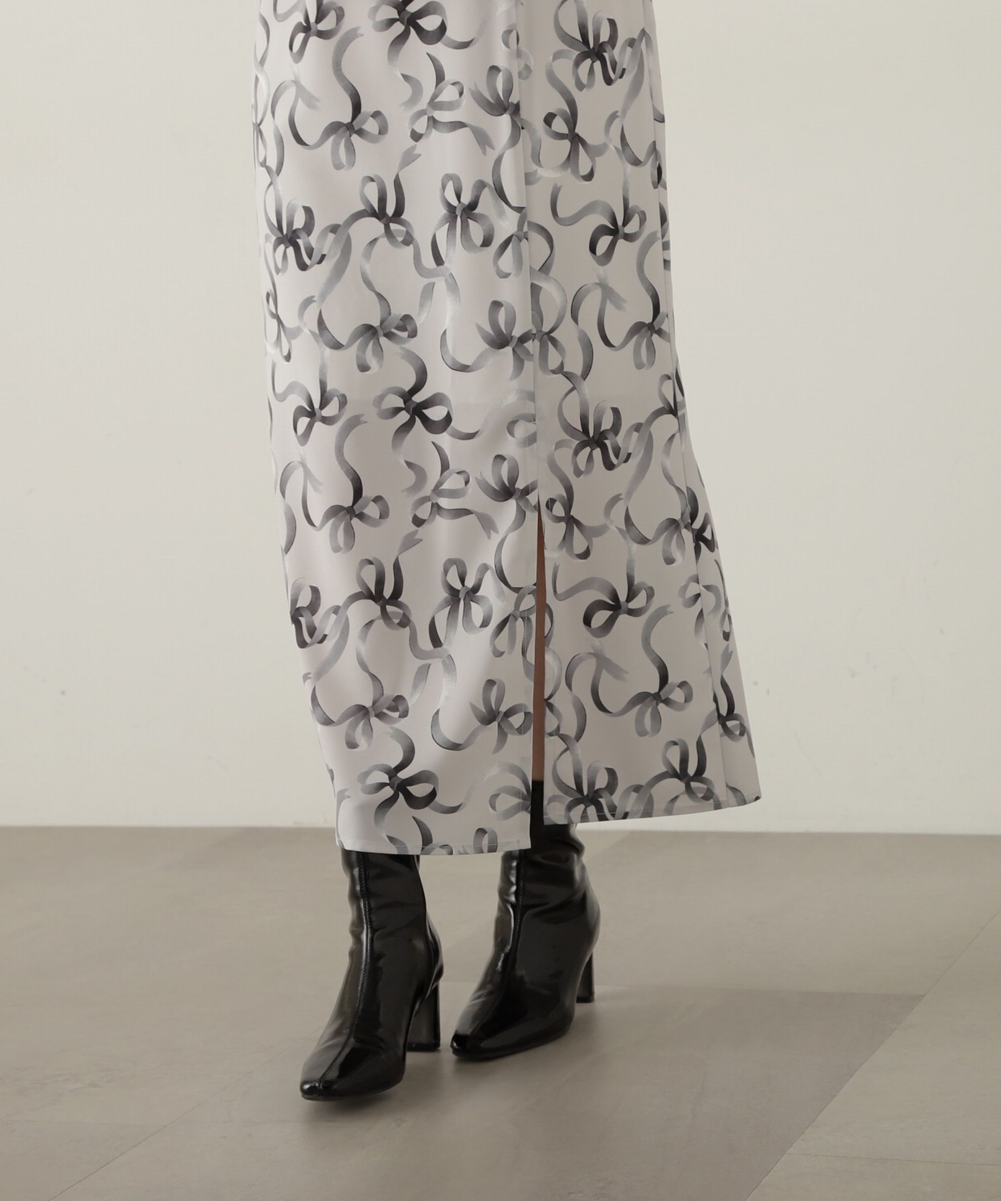 PROPORTION BODY DRESSING「リボン柄ナロースカート　24AW」|スカート|