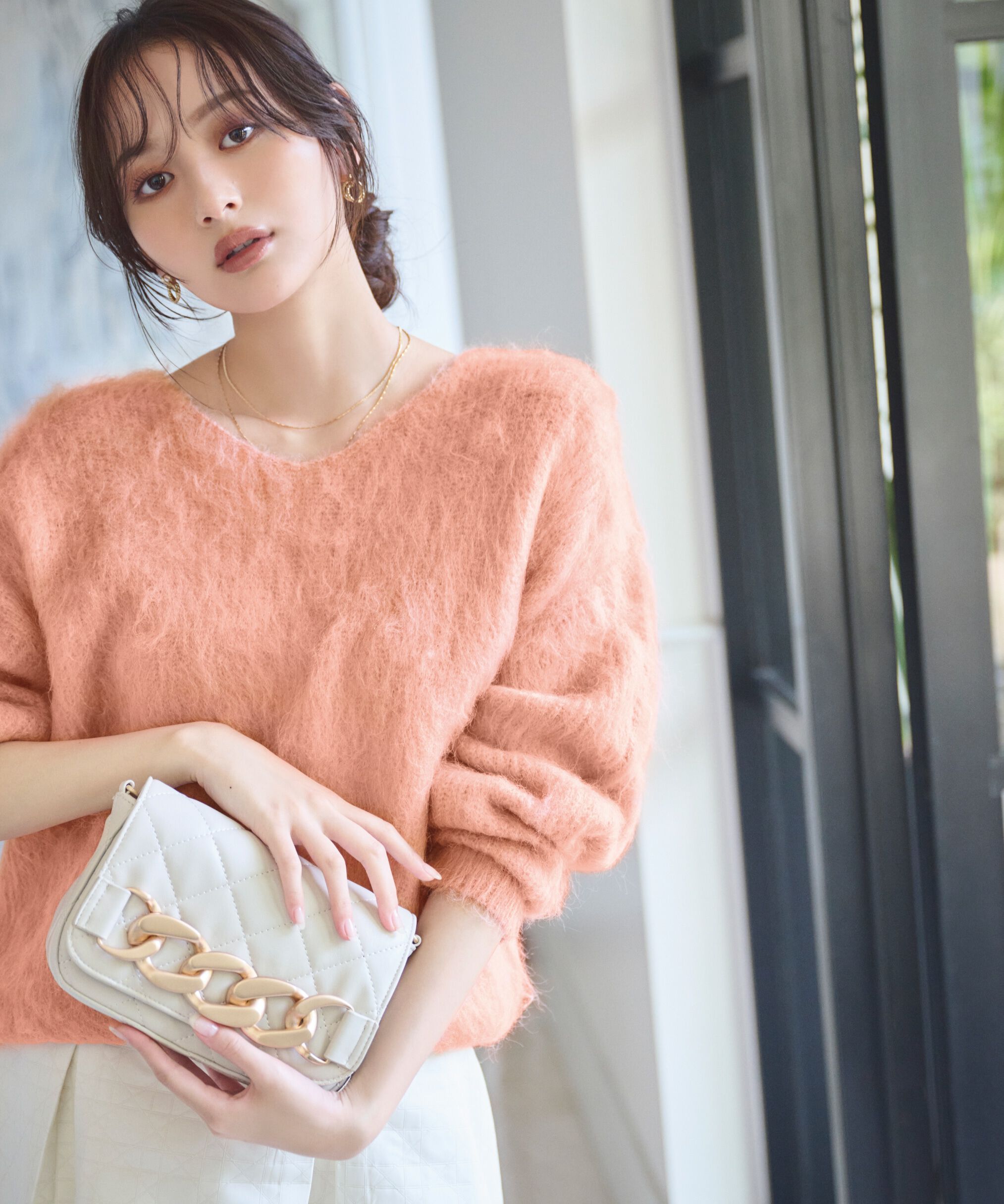 PROPORTION BODY DRESSING「キルトチェーンショルダーバッグ」|その他|エクリュ1