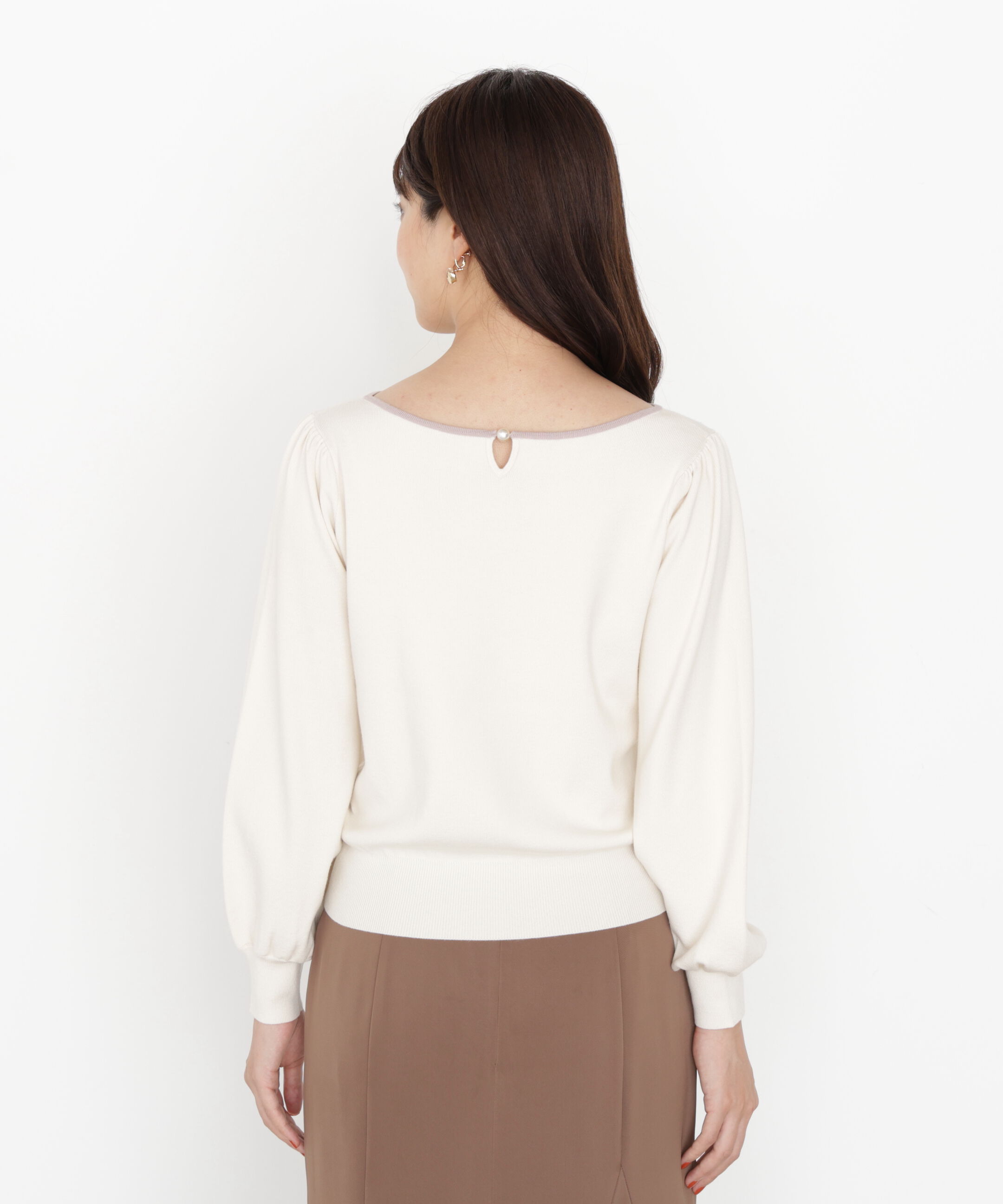 PROPORTION BODY DRESSING「＜ハンドウォッシャブル＞前後2wayパールニット 25AW」|ニット・セーター|