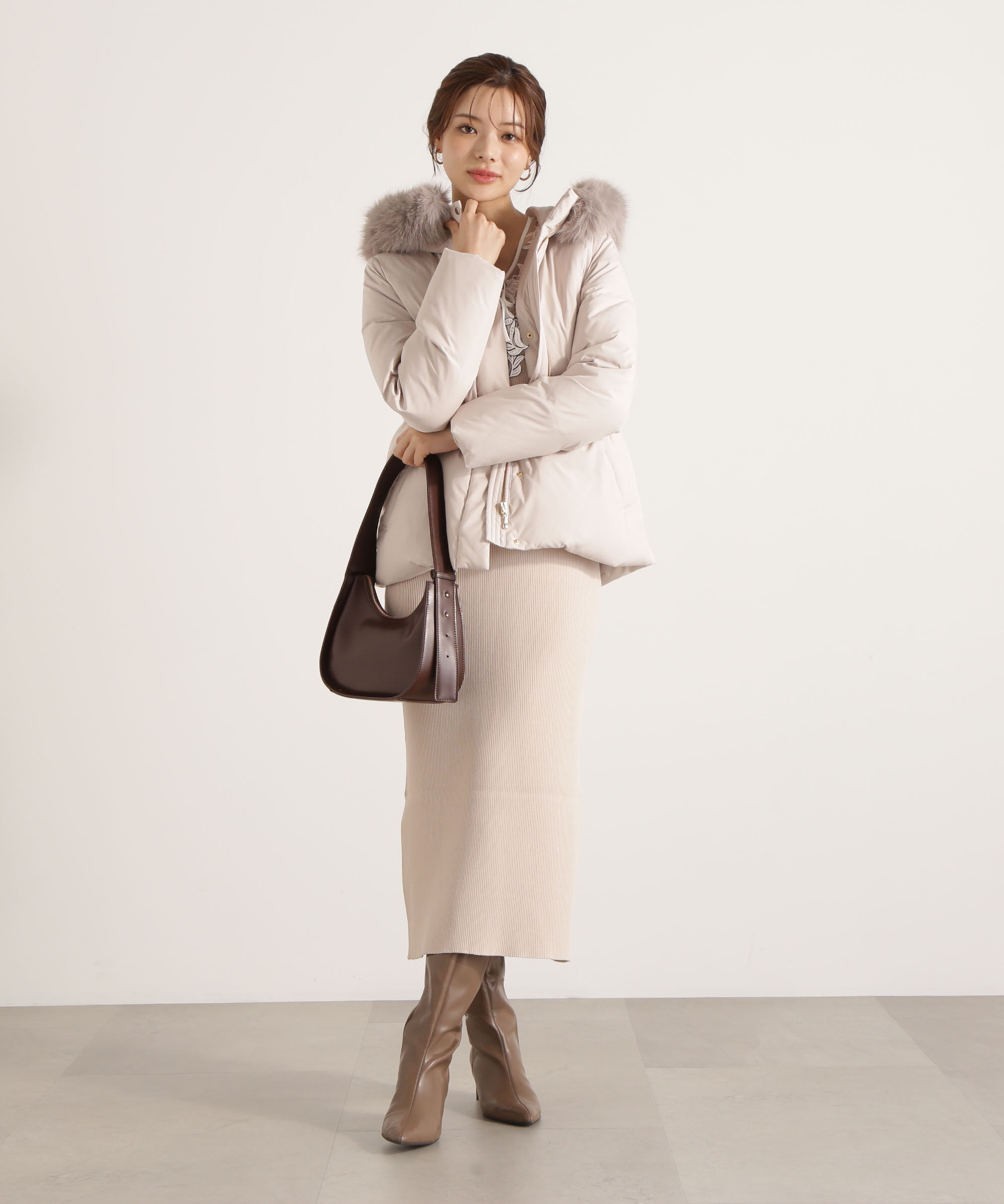 PROPORTION BODY DRESSING「ウエストマークショートダウン 25AW」|ブルゾン・スタジャン|