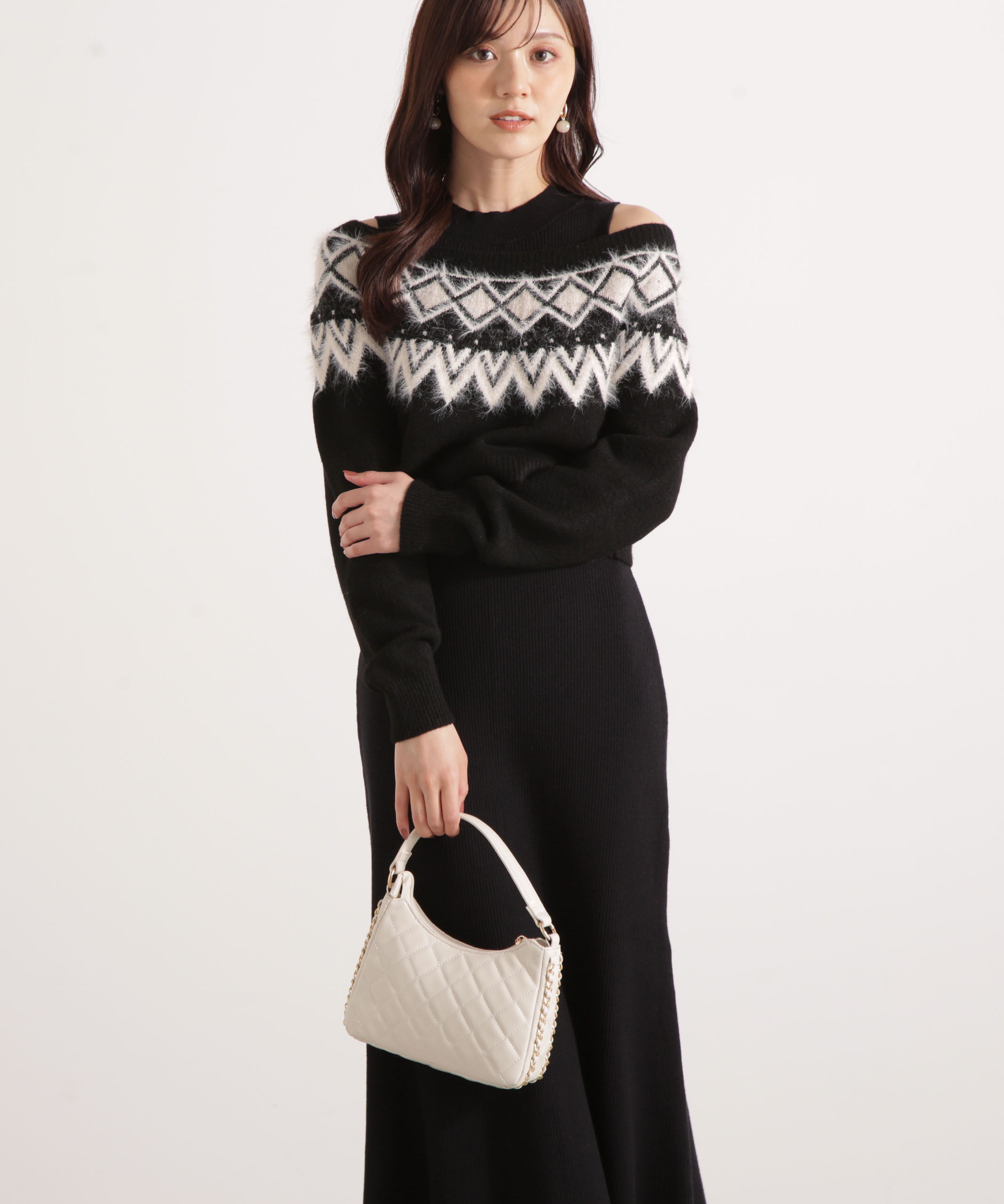 PROPORTION BODY DRESSING「ノルディックニットSETUP ワンピース 25AW」|ワンピース|