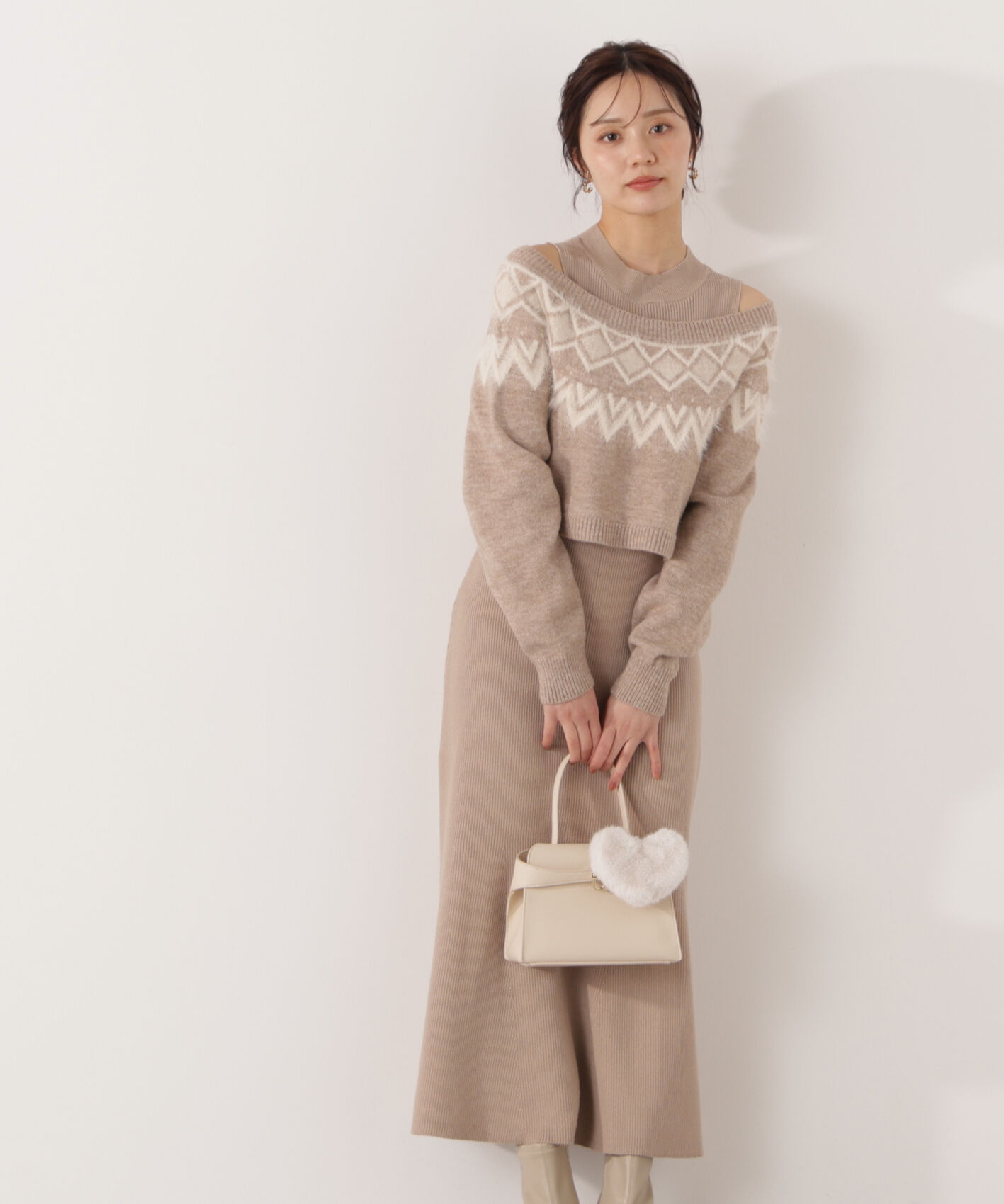 PROPORTION BODY DRESSING「ノルディックニットSETUP ワンピース 25AW」|ワンピース|