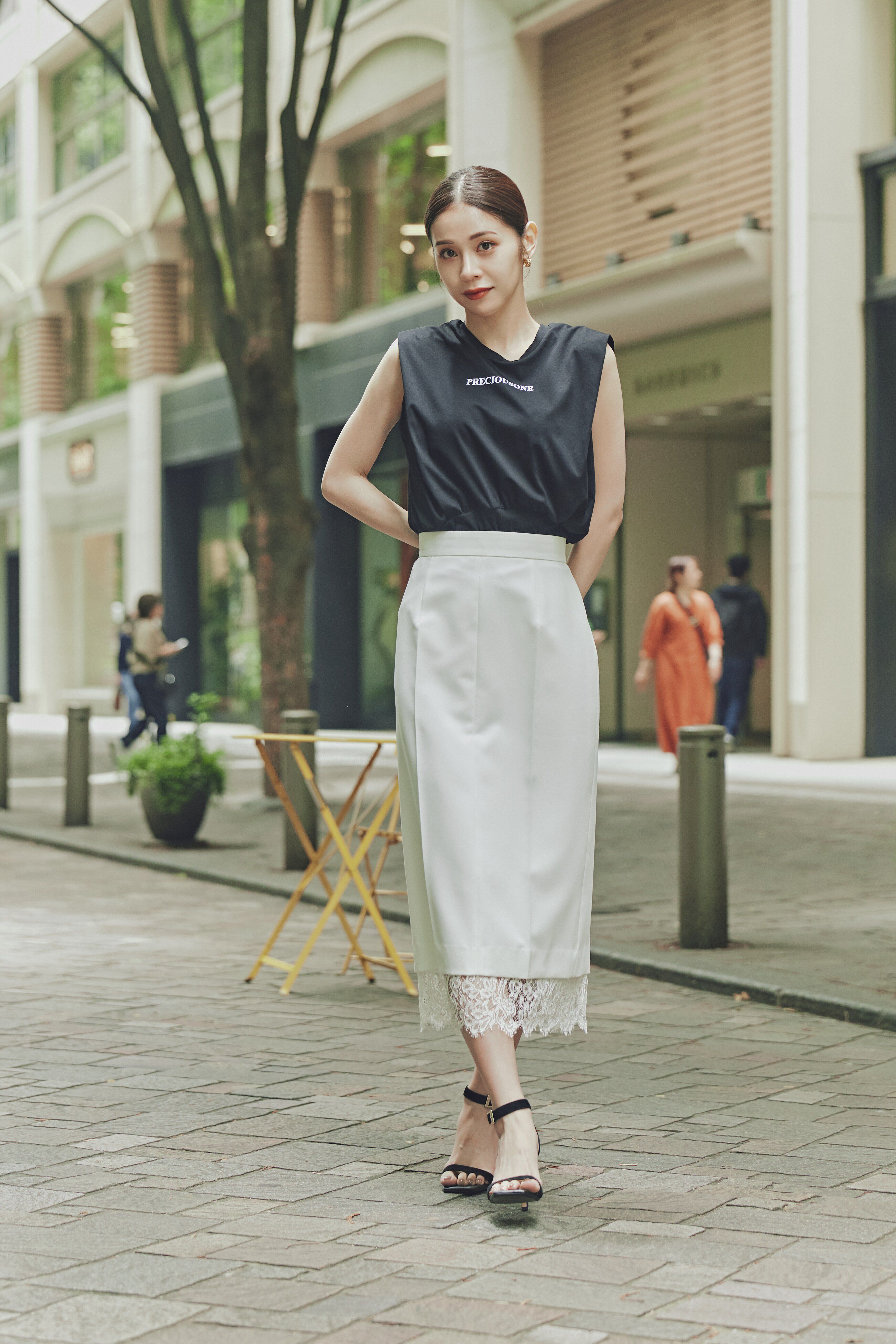  「[URBAN PRECIOUS]レースコンビスカート」|スカート|