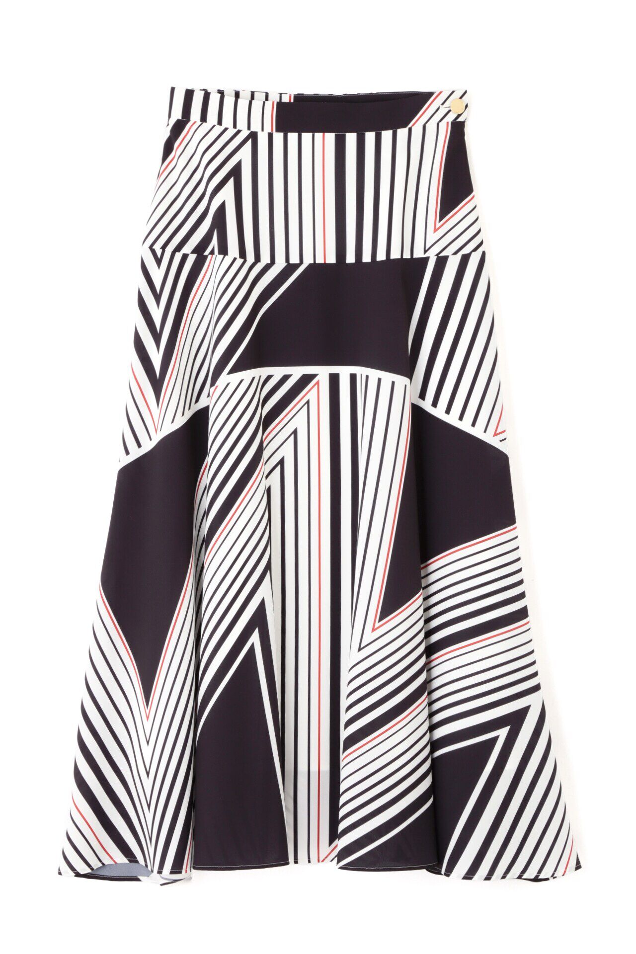  「◆トライアングルボーダープリントスカート」|スカート|