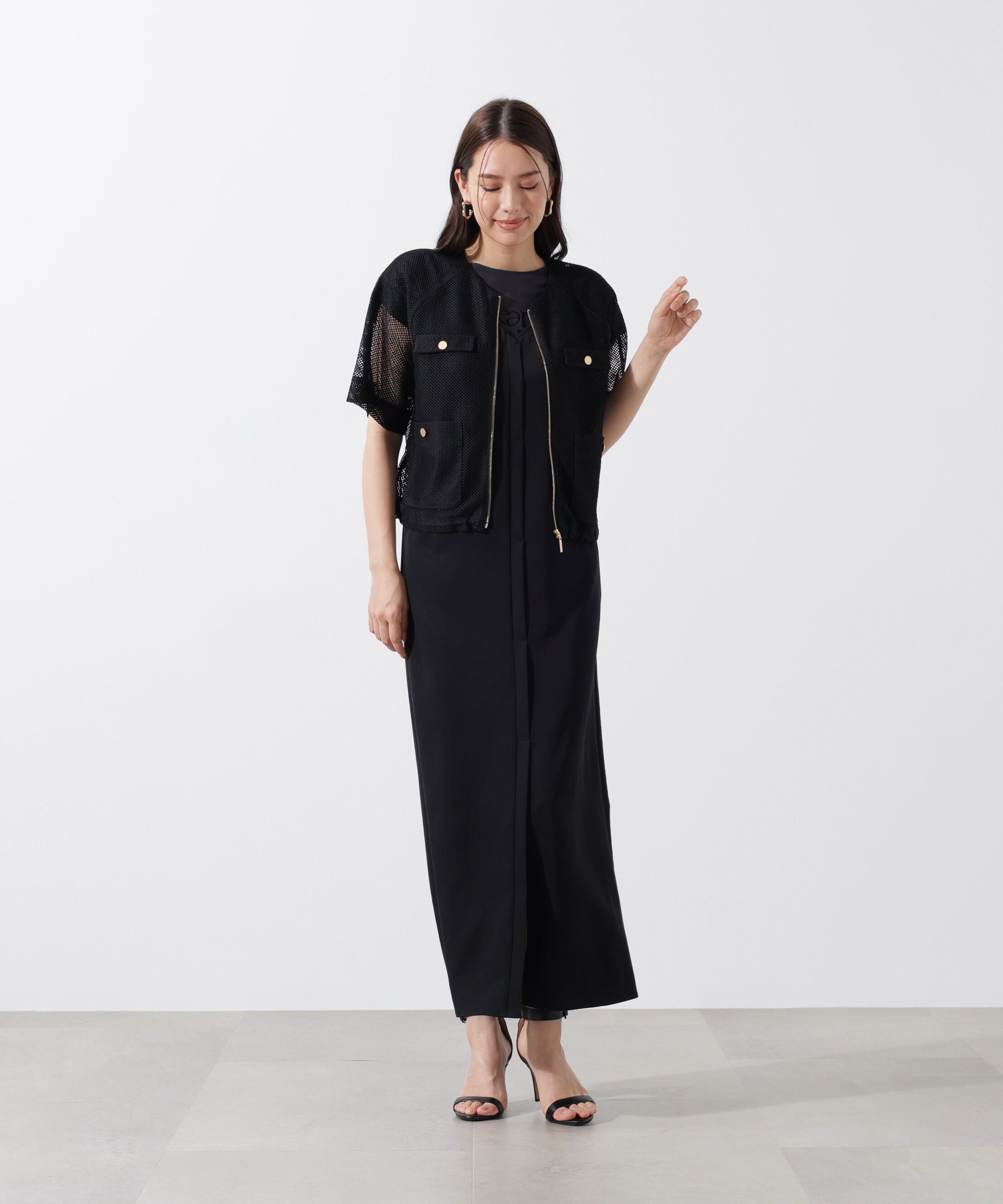  「ダブルラッセルメッシュブルゾン」|その他|