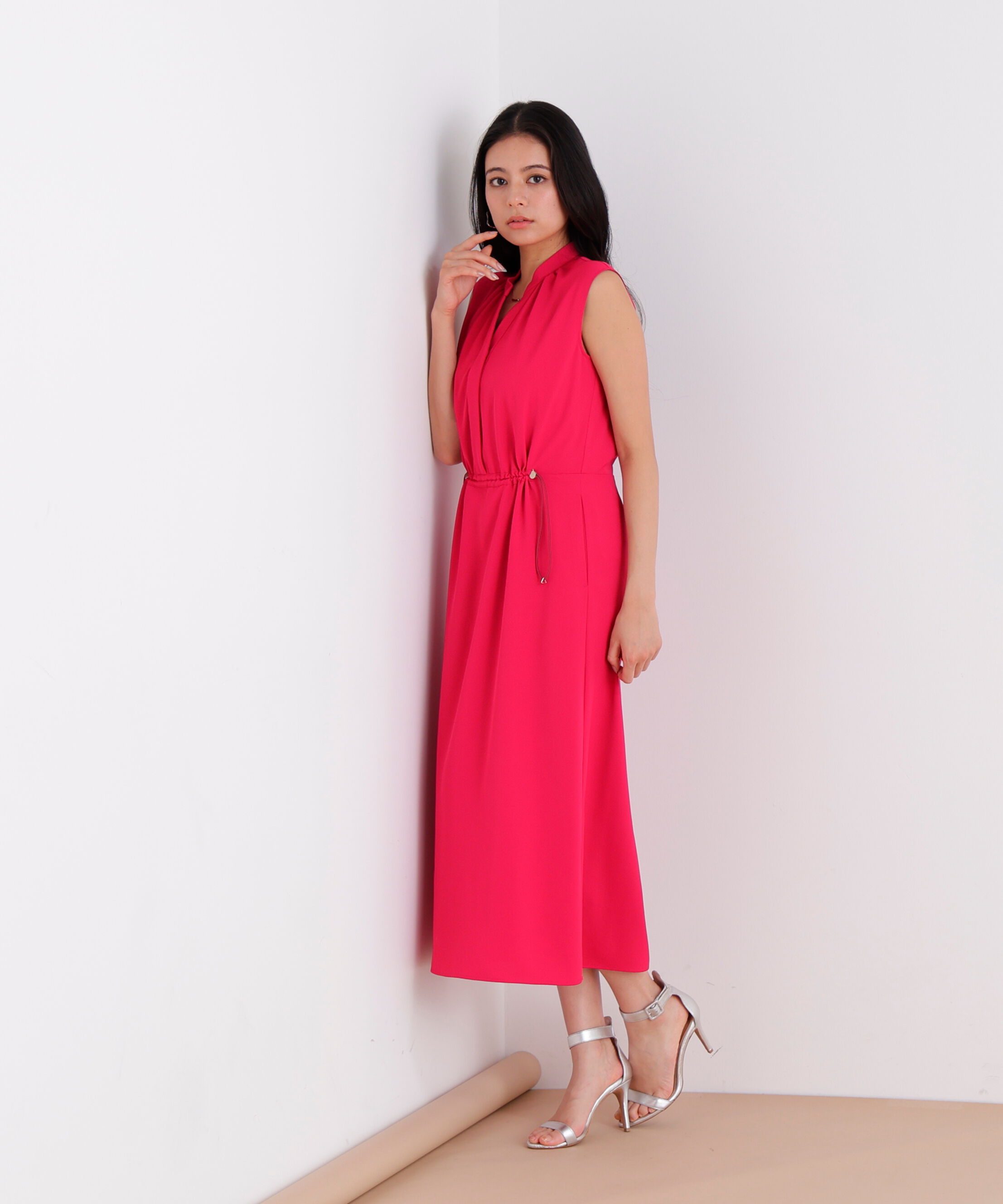  「２ＷＡＹストレッチシャツカラーワンピース」|ワンピース|