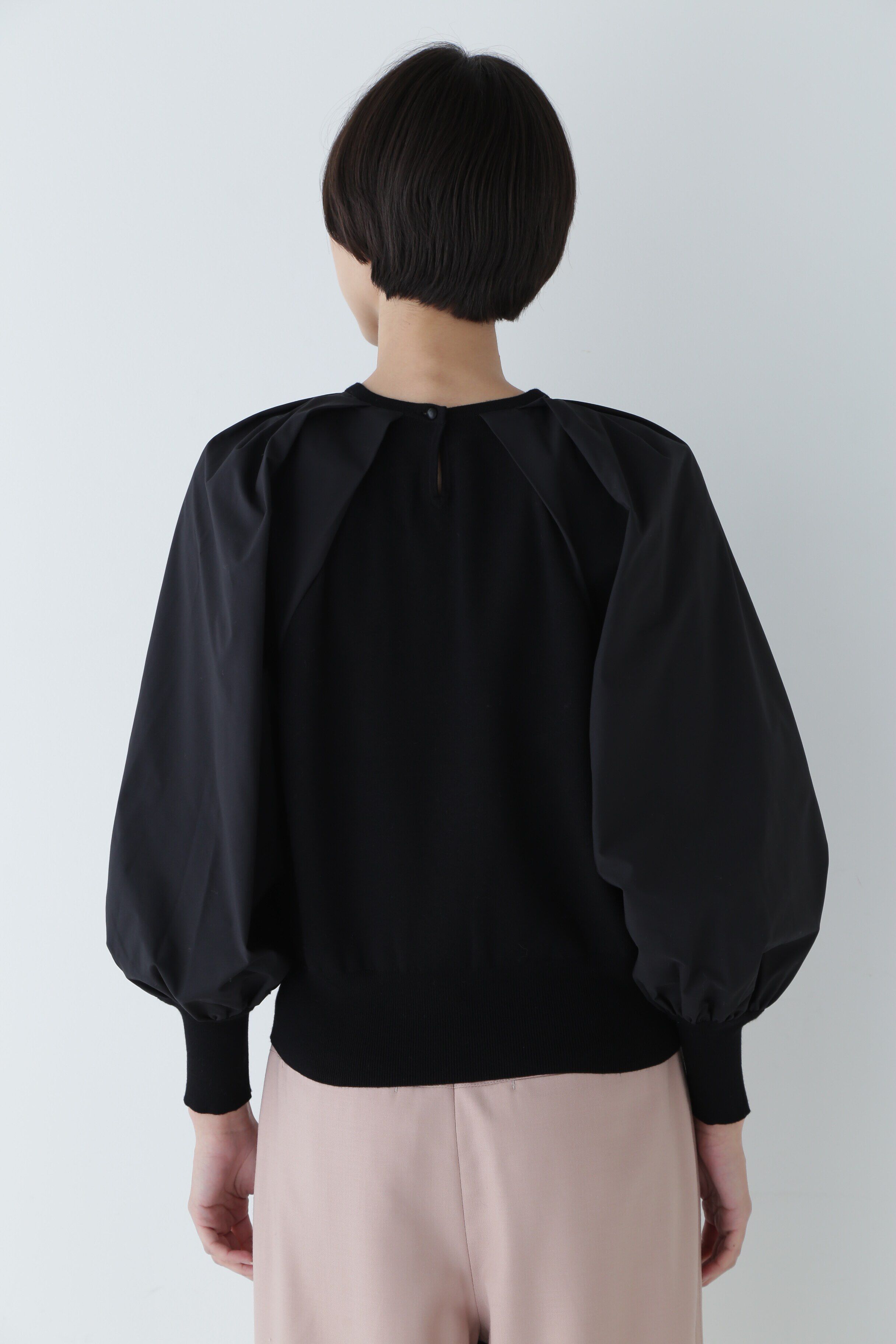  「◆布帛コンビニットプルオーバー」|ニット・セーター|