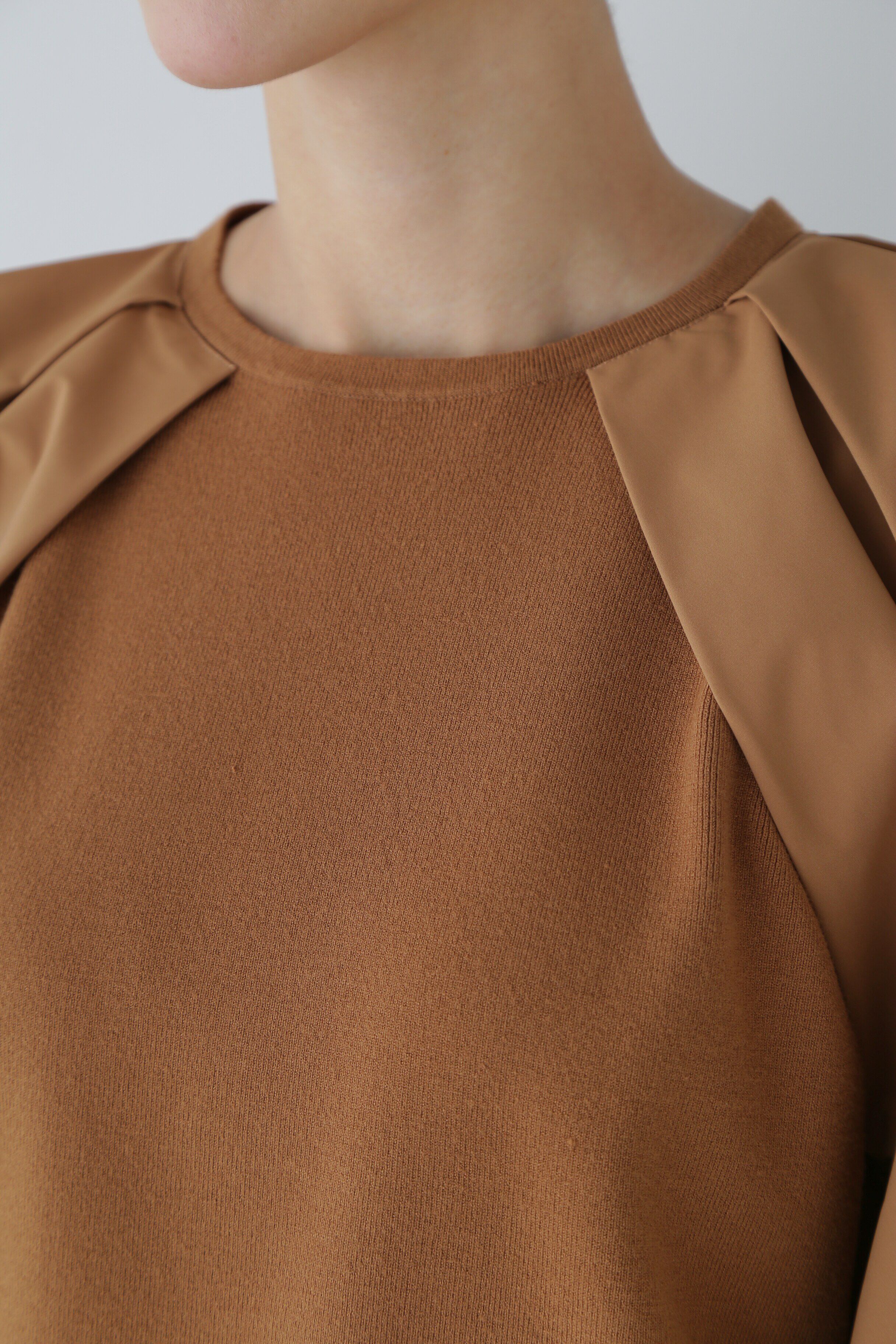  「◆布帛コンビニットプルオーバー」|ニット・セーター|