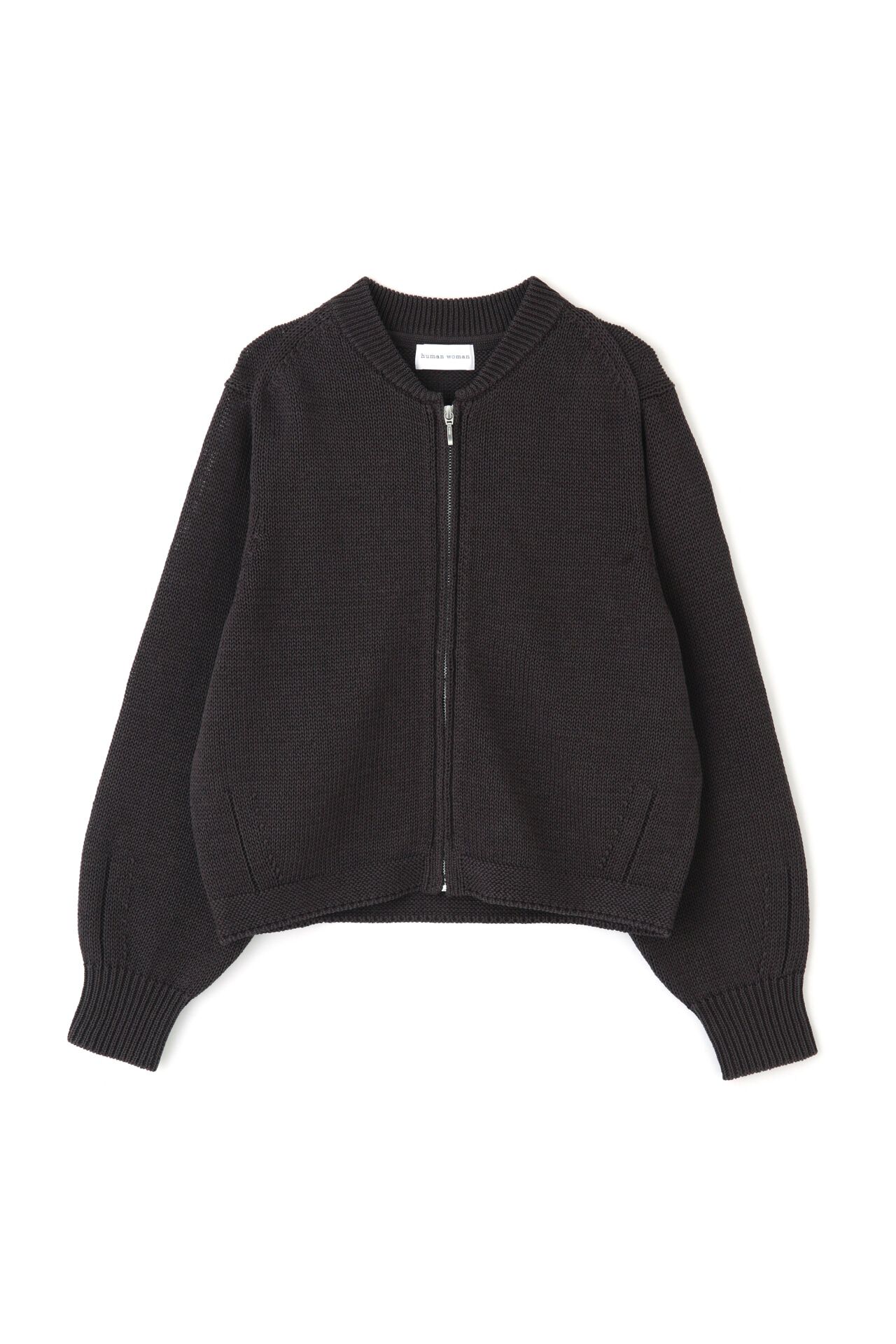  「◆ギマコットンジップアップカーディガン」|ニット・セーター|