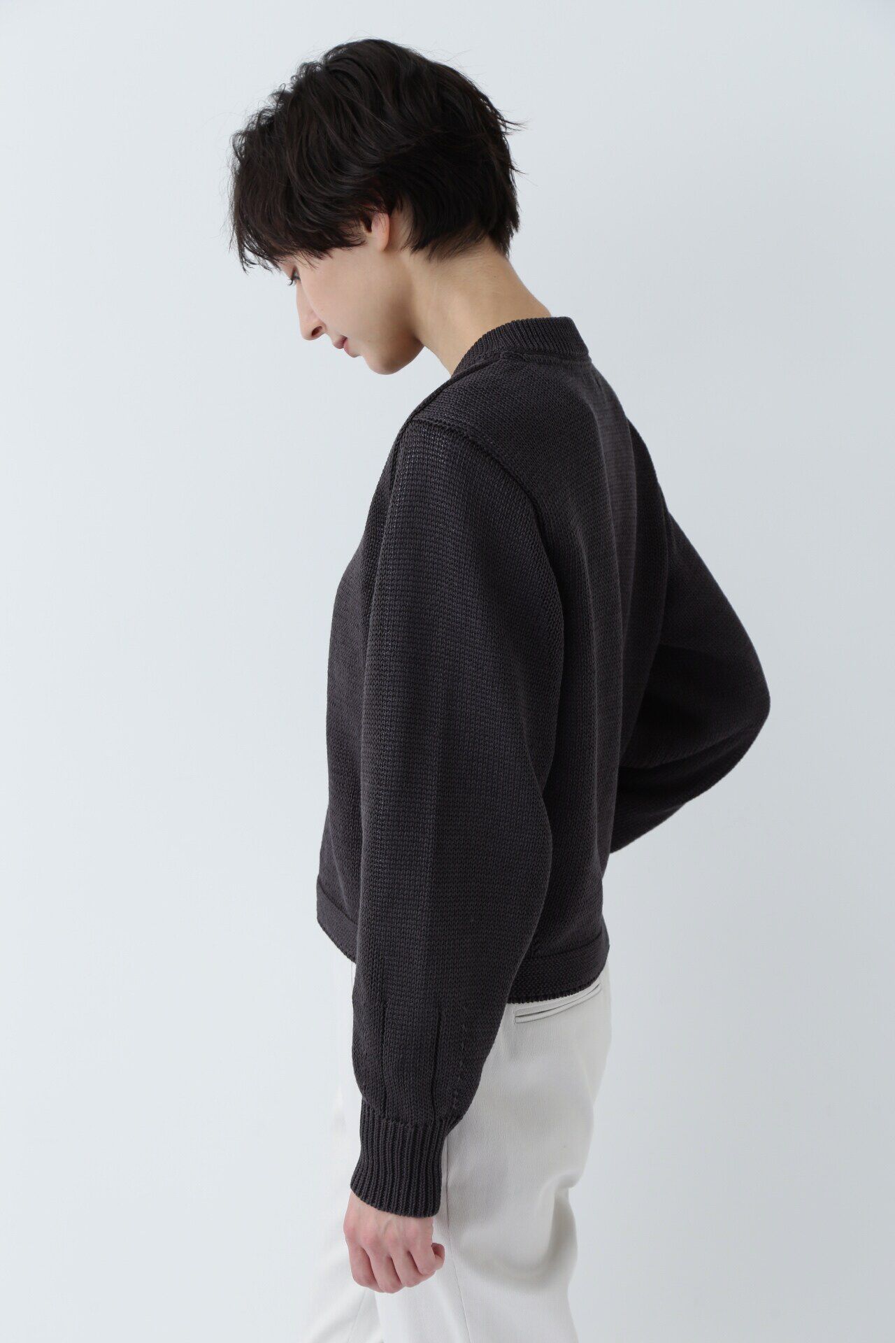  「◆ギマコットンジップアップカーディガン」|ニット・セーター|