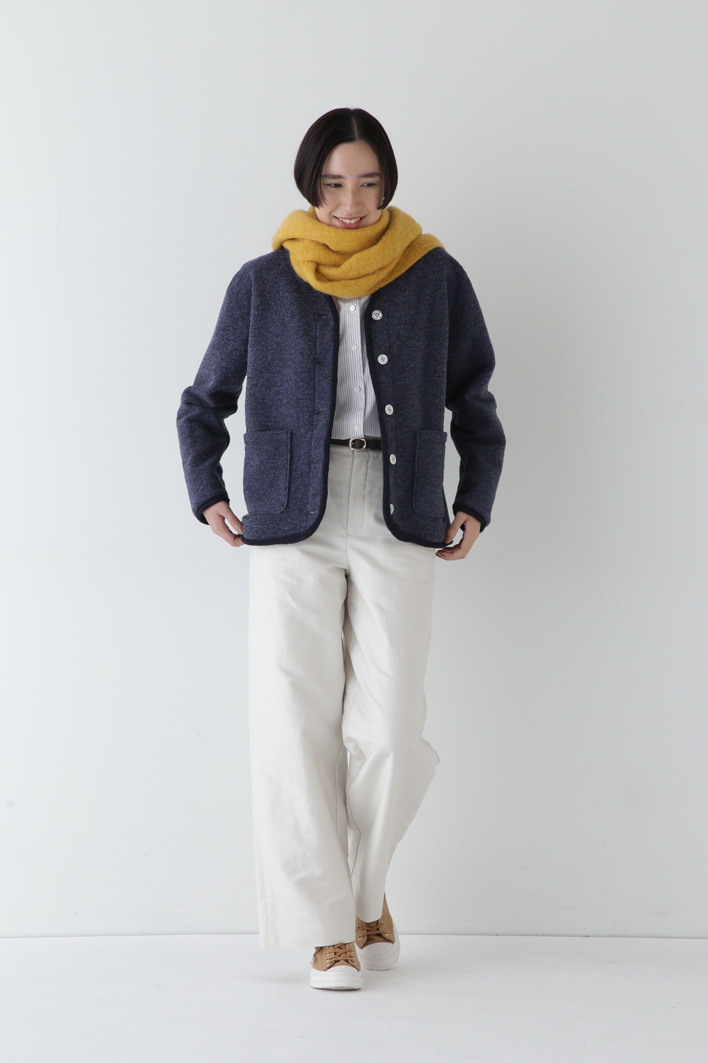  「◆ベーシックカラーストライプシャツ」|シャツ・ブラウス|