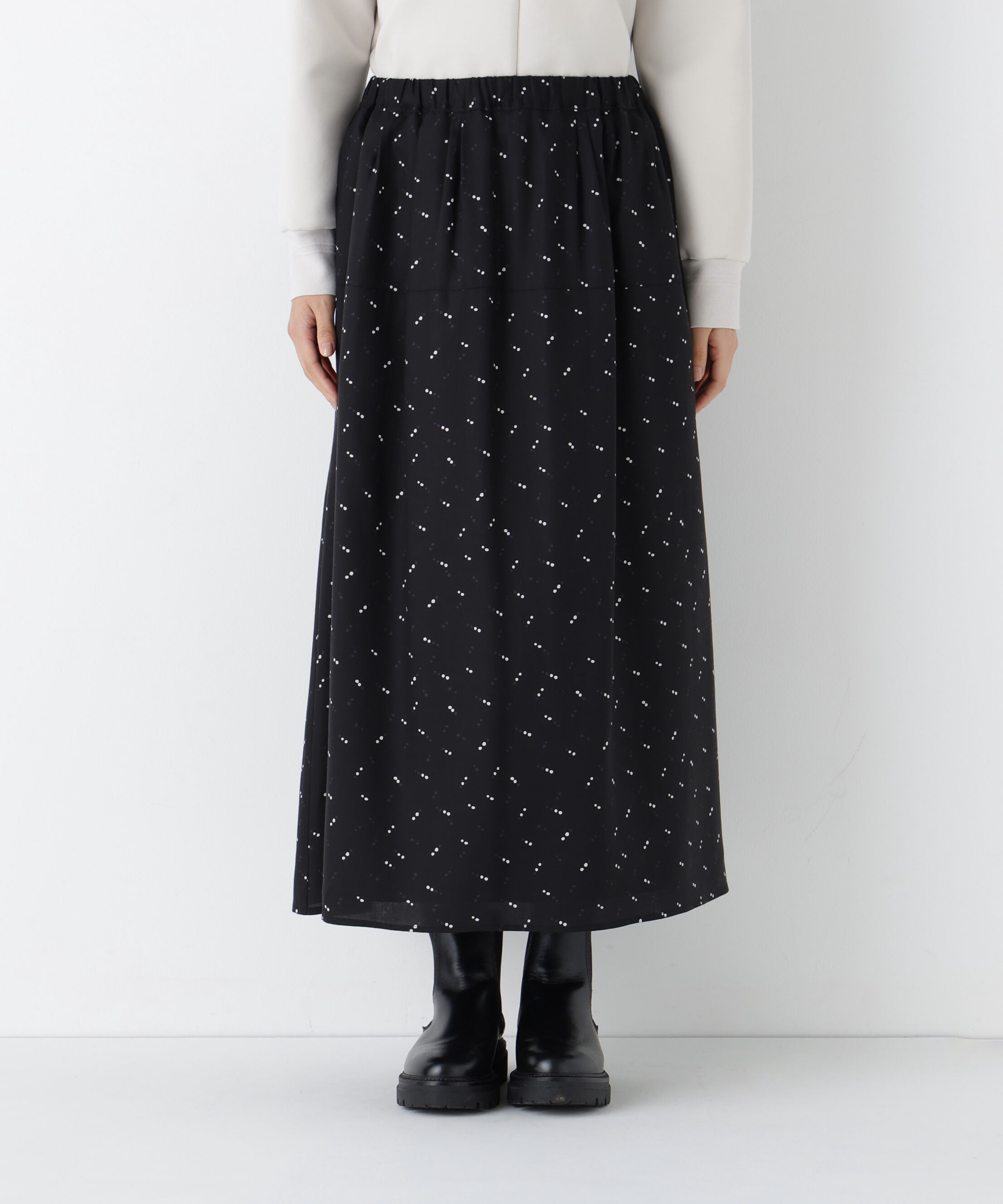  「◆変形ドットタックギャザーＳＫ」|スカート|