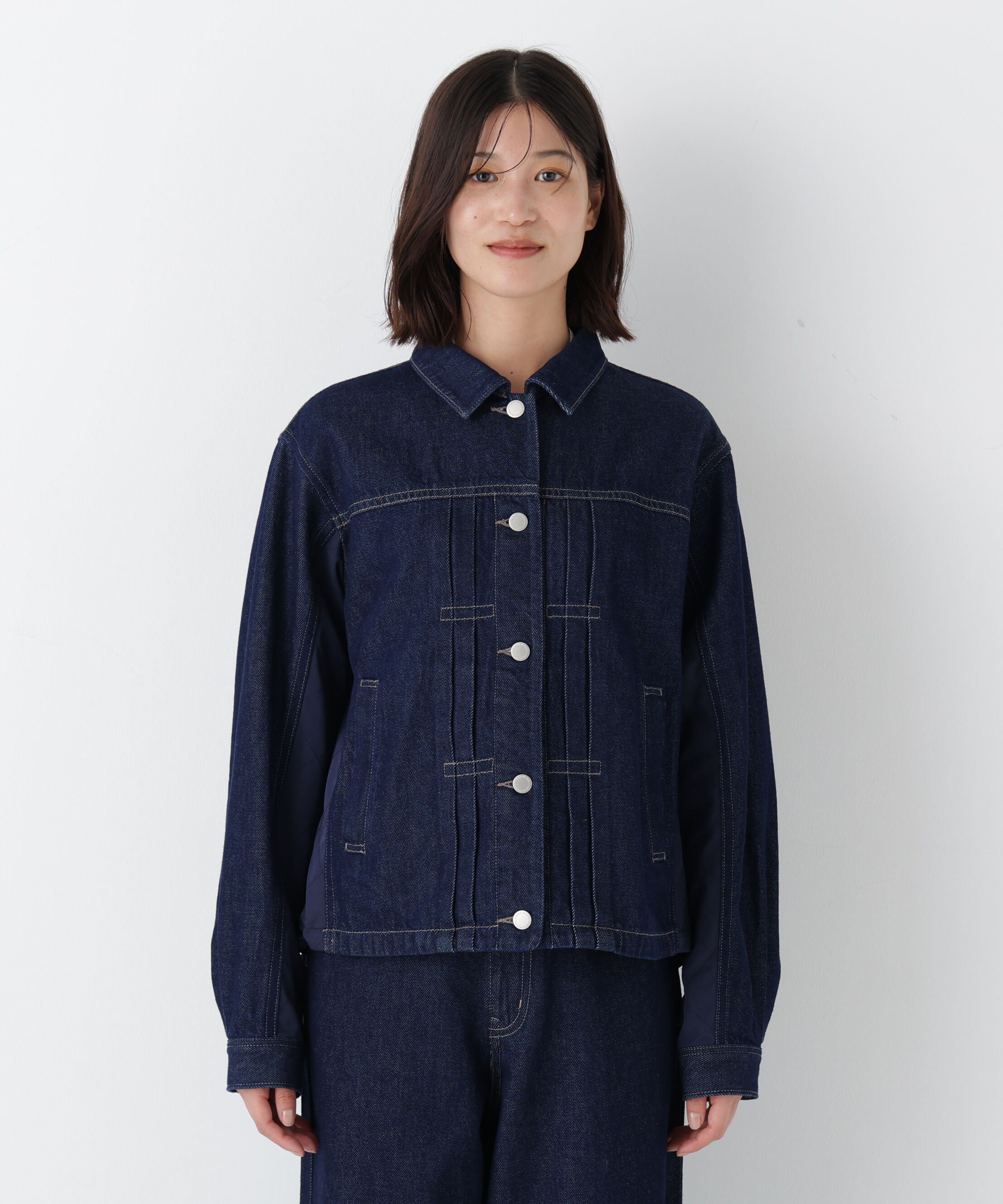  「◆ソフトデニムドッキングブルゾン」|ブルゾン・スタジャン|