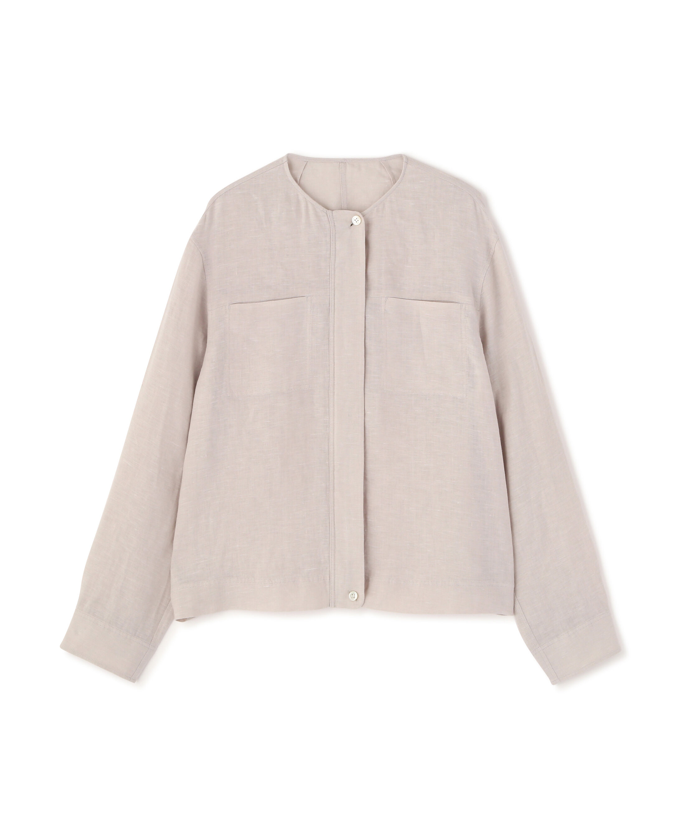  「◆ハードマンリネンノーカラーブルゾン」|ブルゾン・スタジャン|