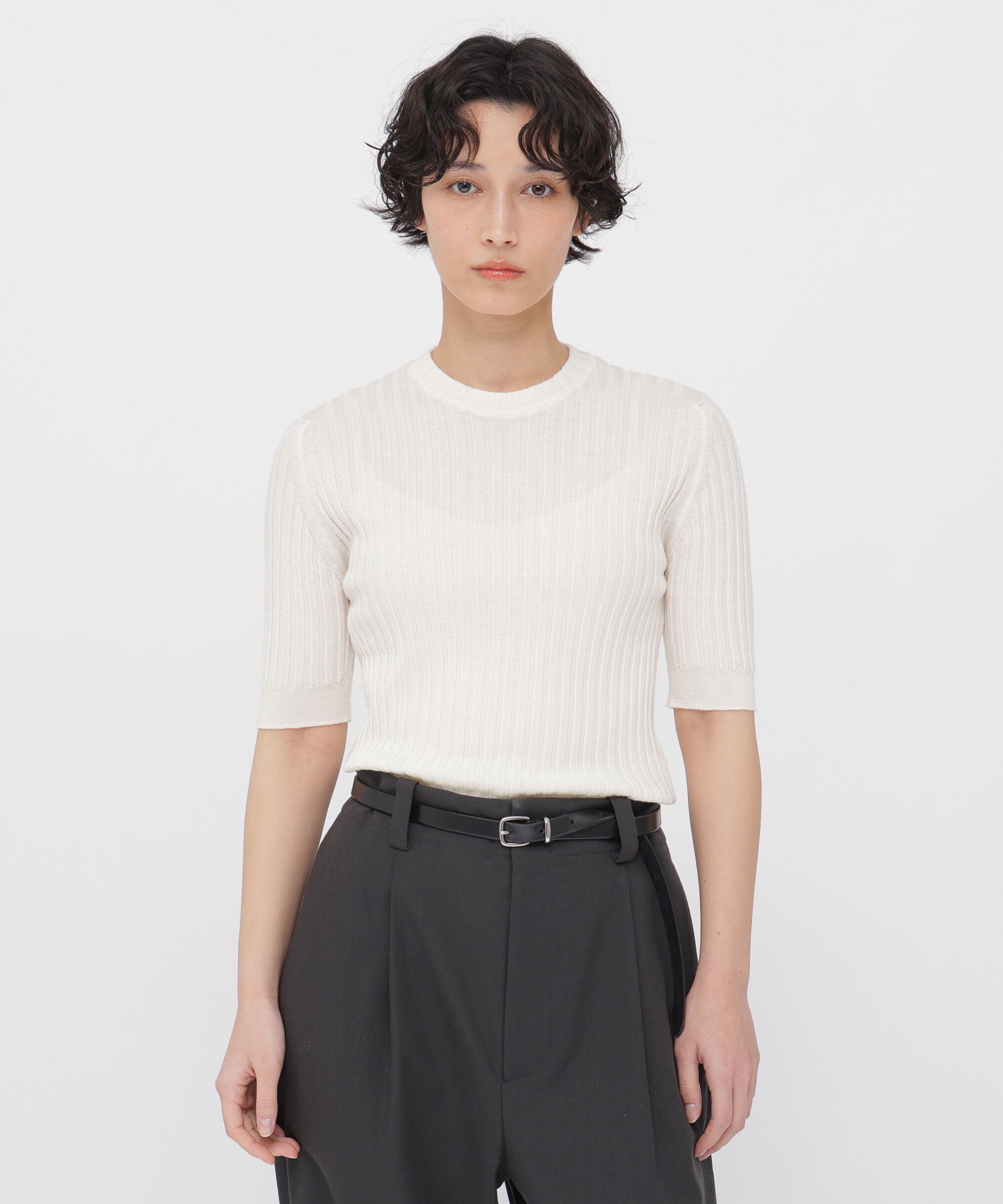  「FINE WOOL COTTON KNITWEAR」|ニット・セーター|ECRU2