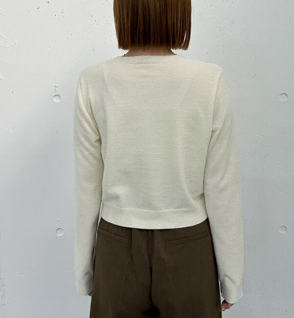 archives「ベロアライク金ボタンニットカーディガン」|カーディガン|