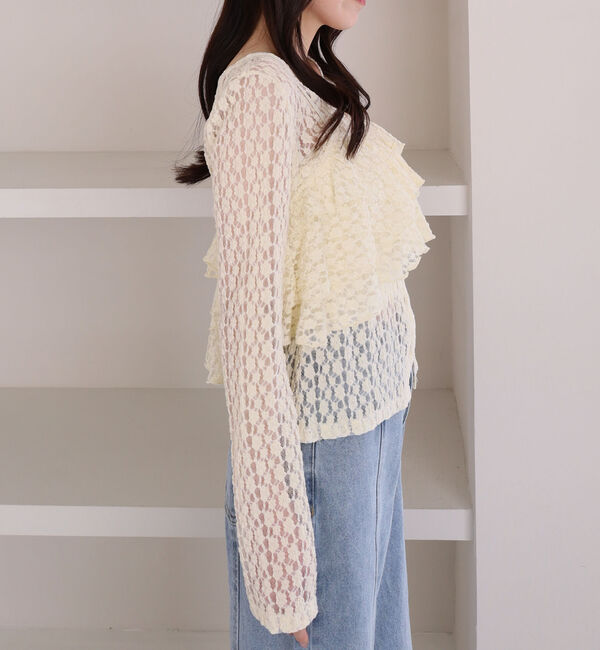 archives「フリルビスチェカットレースアンサンブル」|カーディガン|