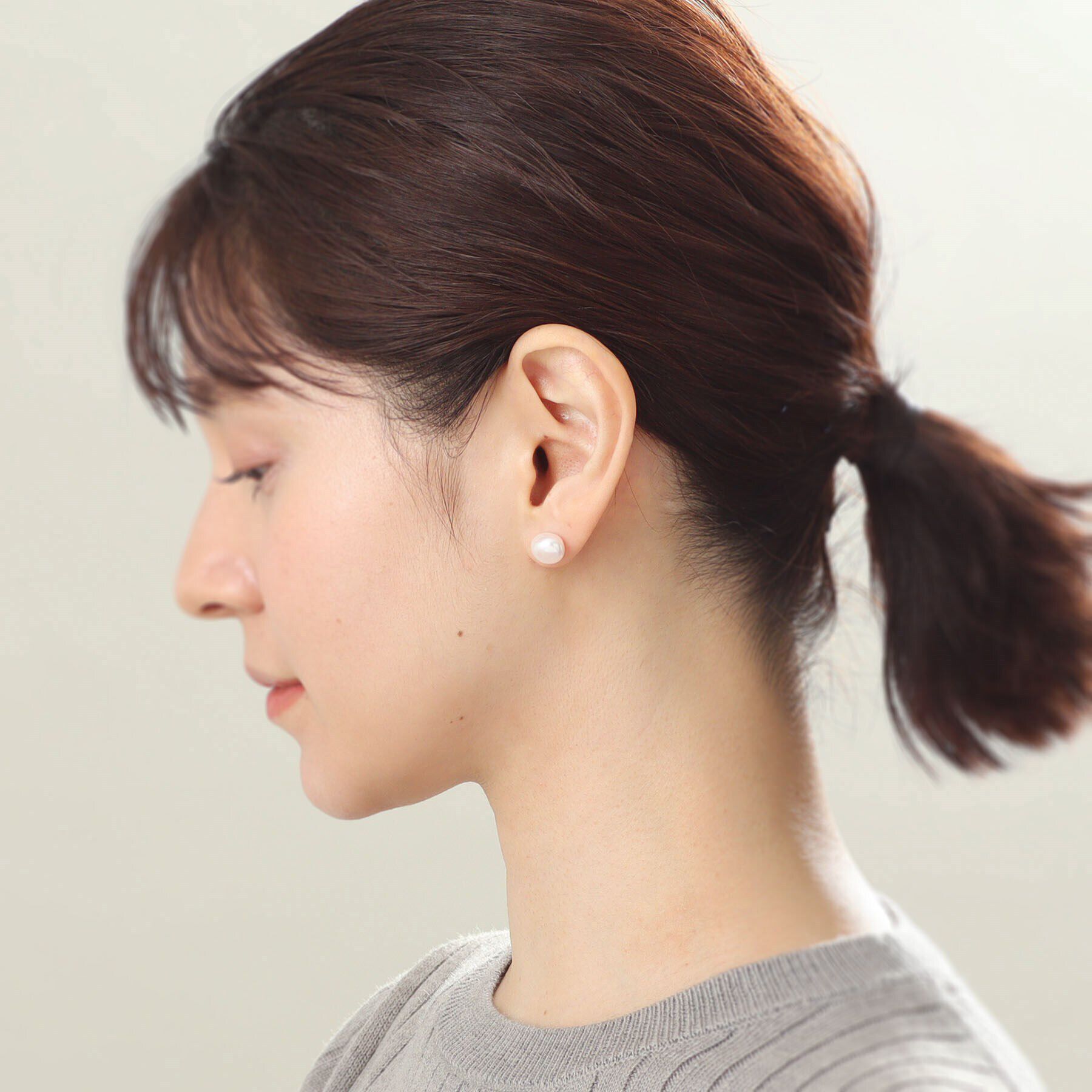 COCOSHNIK「K10バロックパール スタッドピアス」|ピアス|