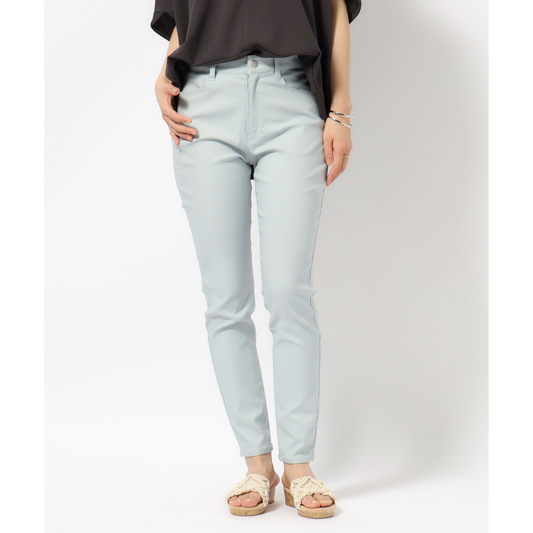 SHOO･LA･RUE「【SS-3L/無理せずスリム】 ぐんぐん伸びる ハイパースキニーパンツ」|その他|