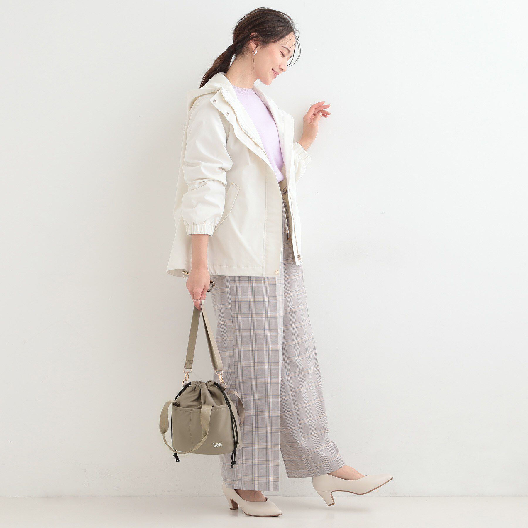 SHOO･LA･RUE「【Lee別注／撥水】巾着ショルダーバッグ」|ショルダー・メッセンジャー|