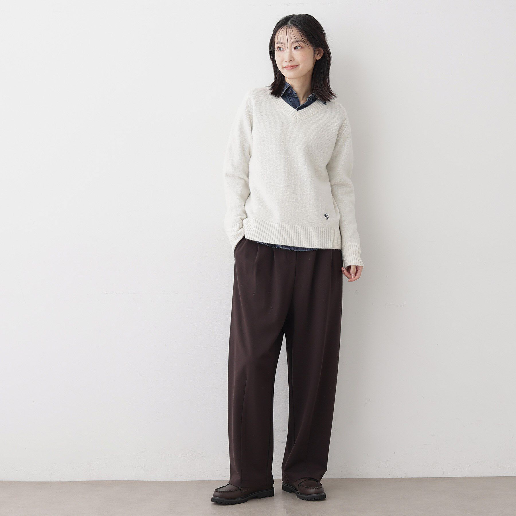 Dessin「ウールカシミヤVネック」|ニット・セーター|