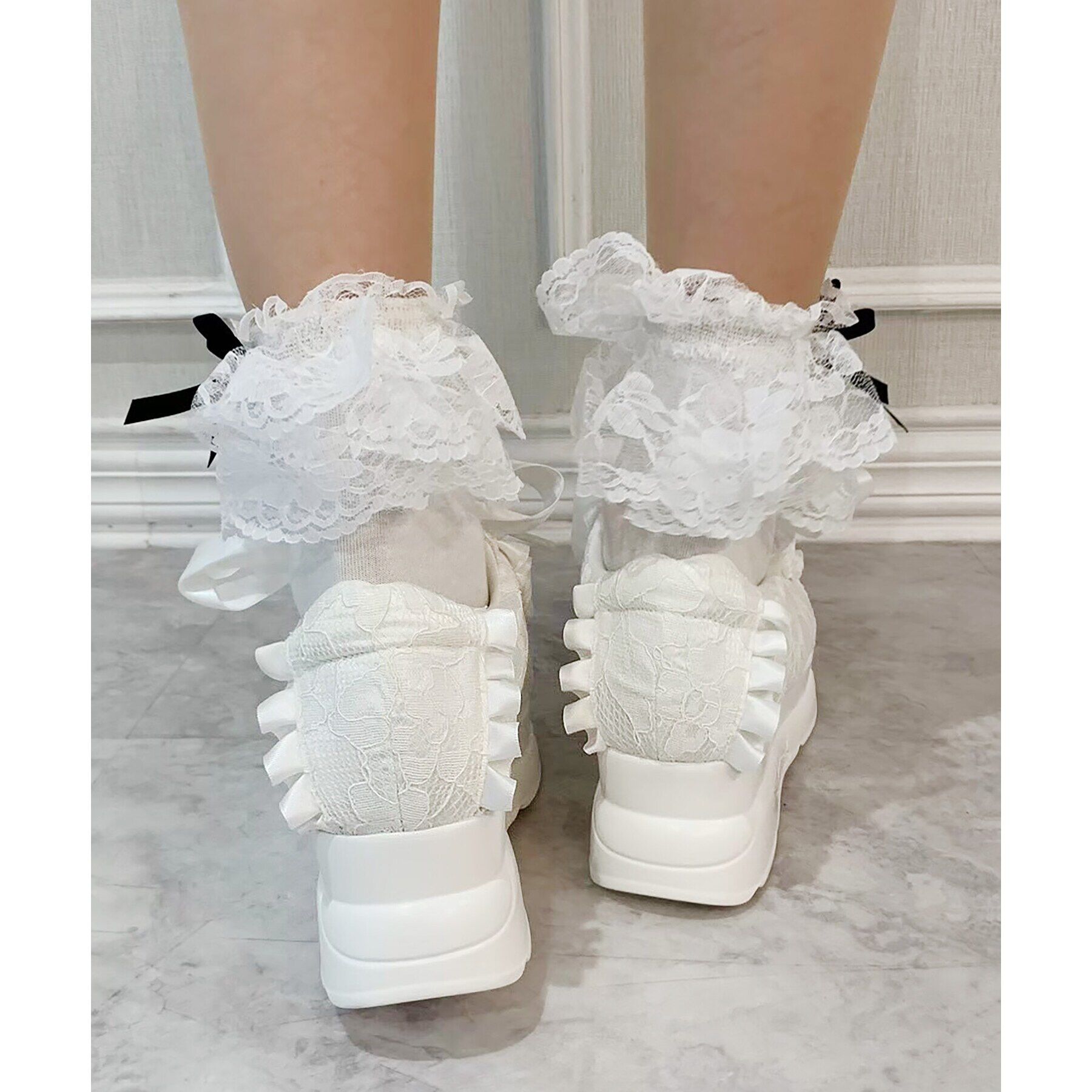 csT&P「厚底キラキラストーン付きスニーカー」|スニーカー|