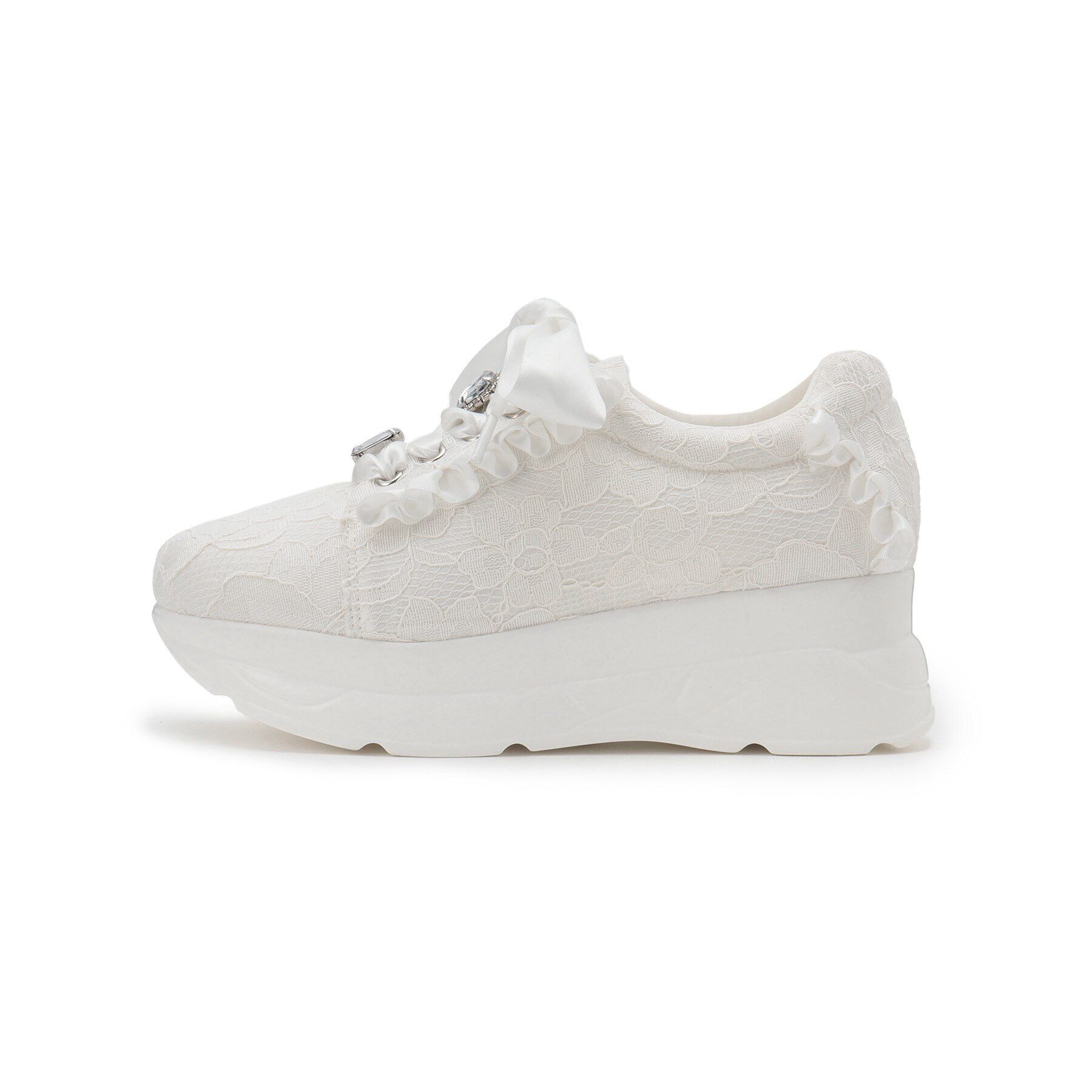 csT&P「厚底キラキラストーン付きスニーカー」|スニーカー|