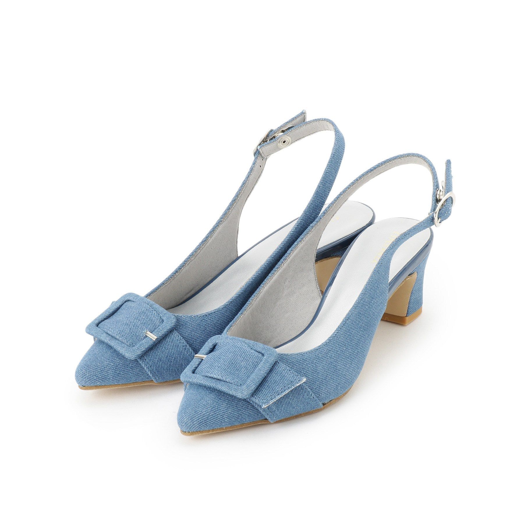 ESPERANZA「バックストラップバックルヒールパンプス」|パンプス|ブルー(392)
