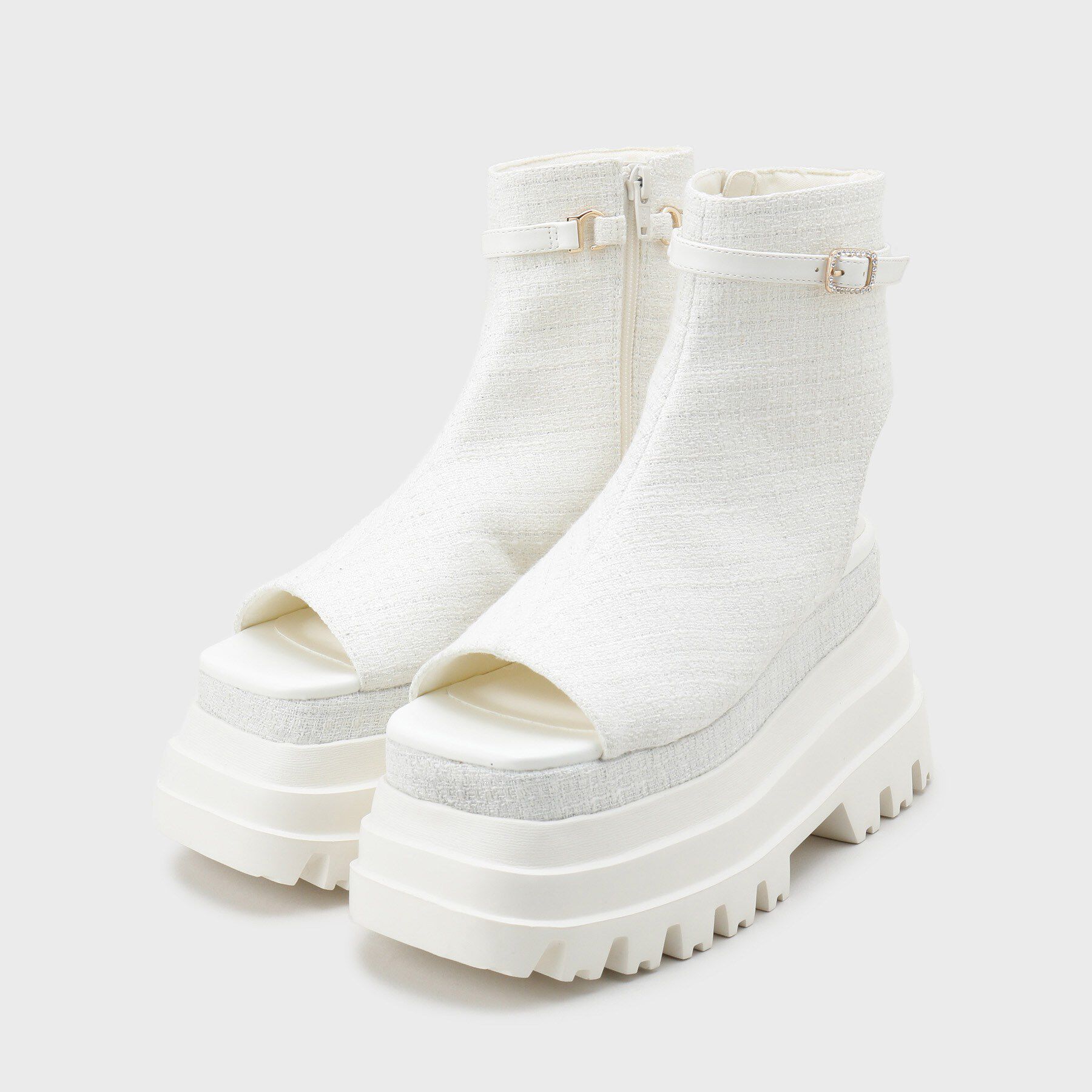 ESPERANZA「ボリューム厚底ブーツサンダル」|ショートブーツ|