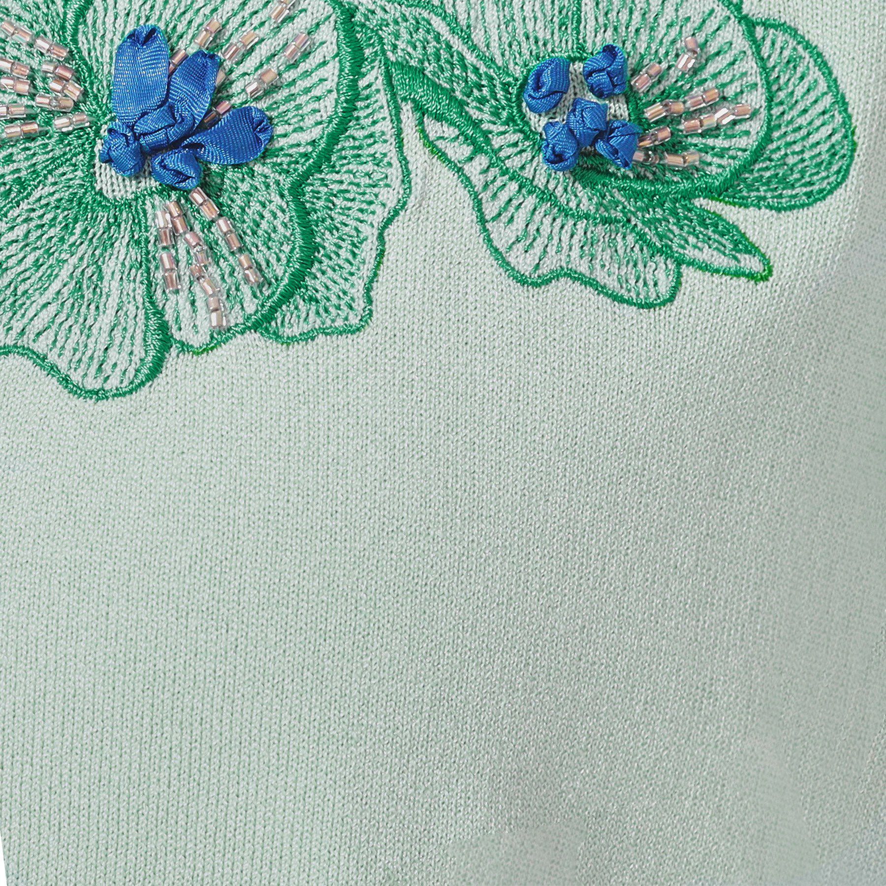 SunaUna「【SS～Lサイズ展開／リボン＆ビーズ刺繍】クラフトニットカーディガン」|カーディガン|