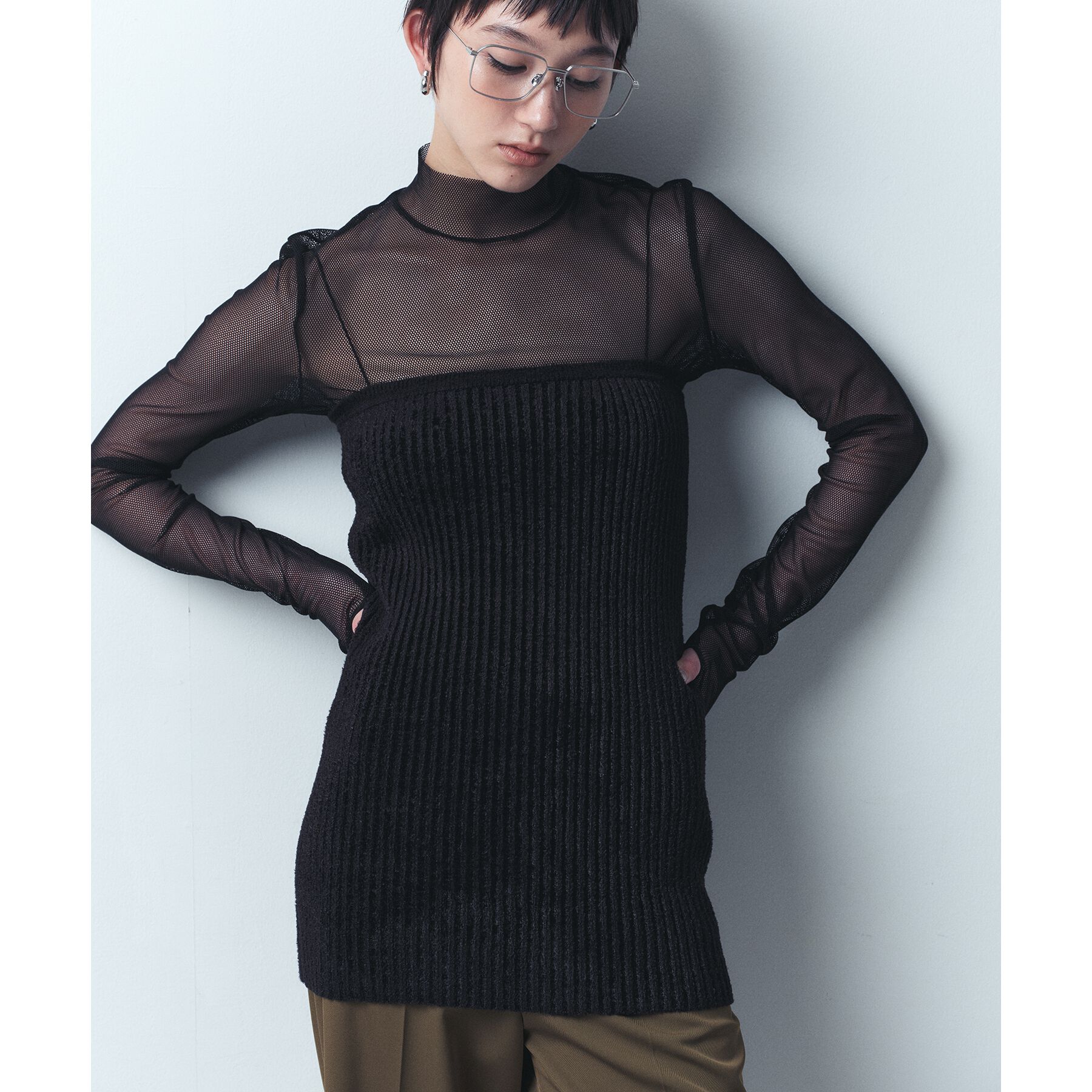 CODE A「mesh sheer tops」|Tシャツ・カットソー|