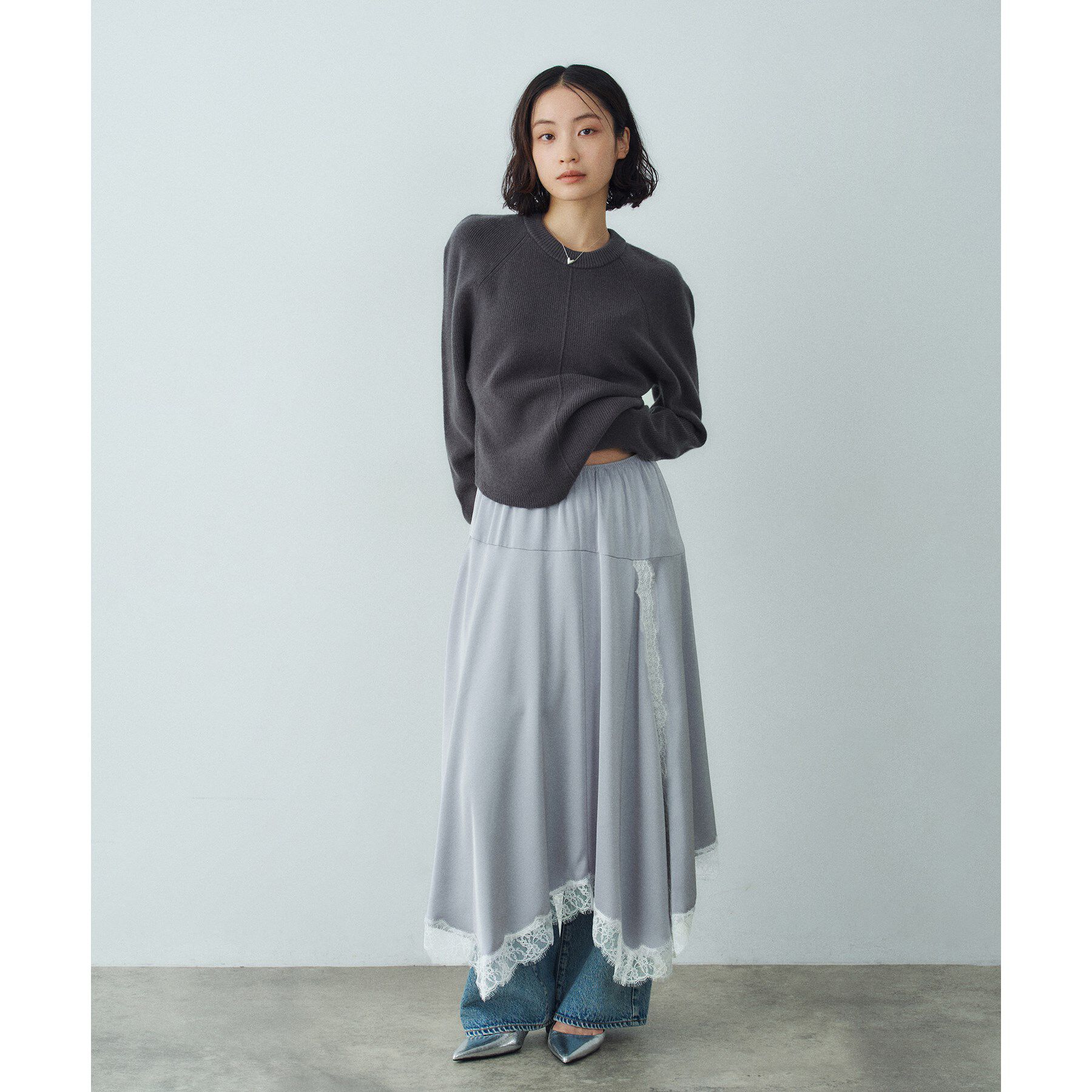 CODE A「lingerie mood lace skirt」|スカート|