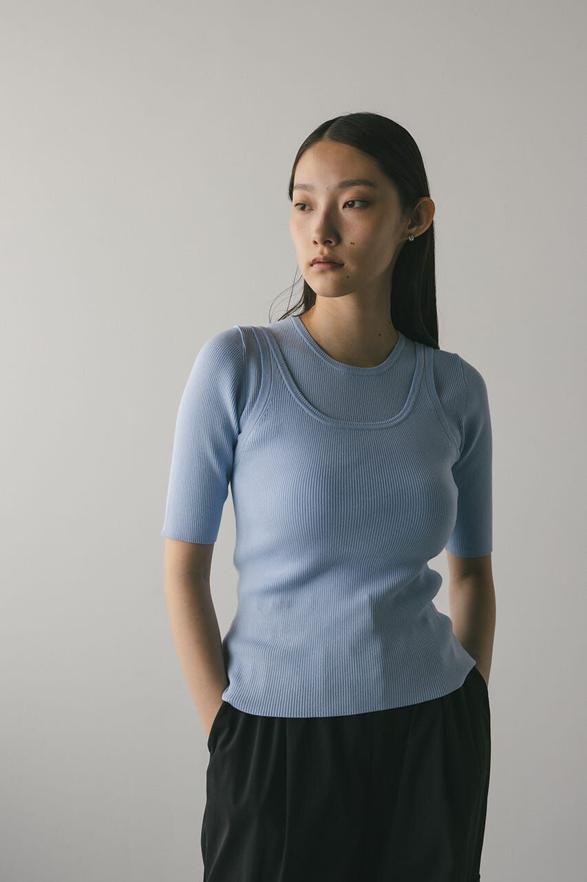 STYLEMIXER「ハイゲージニットタンク」|タンクトップ|SAX