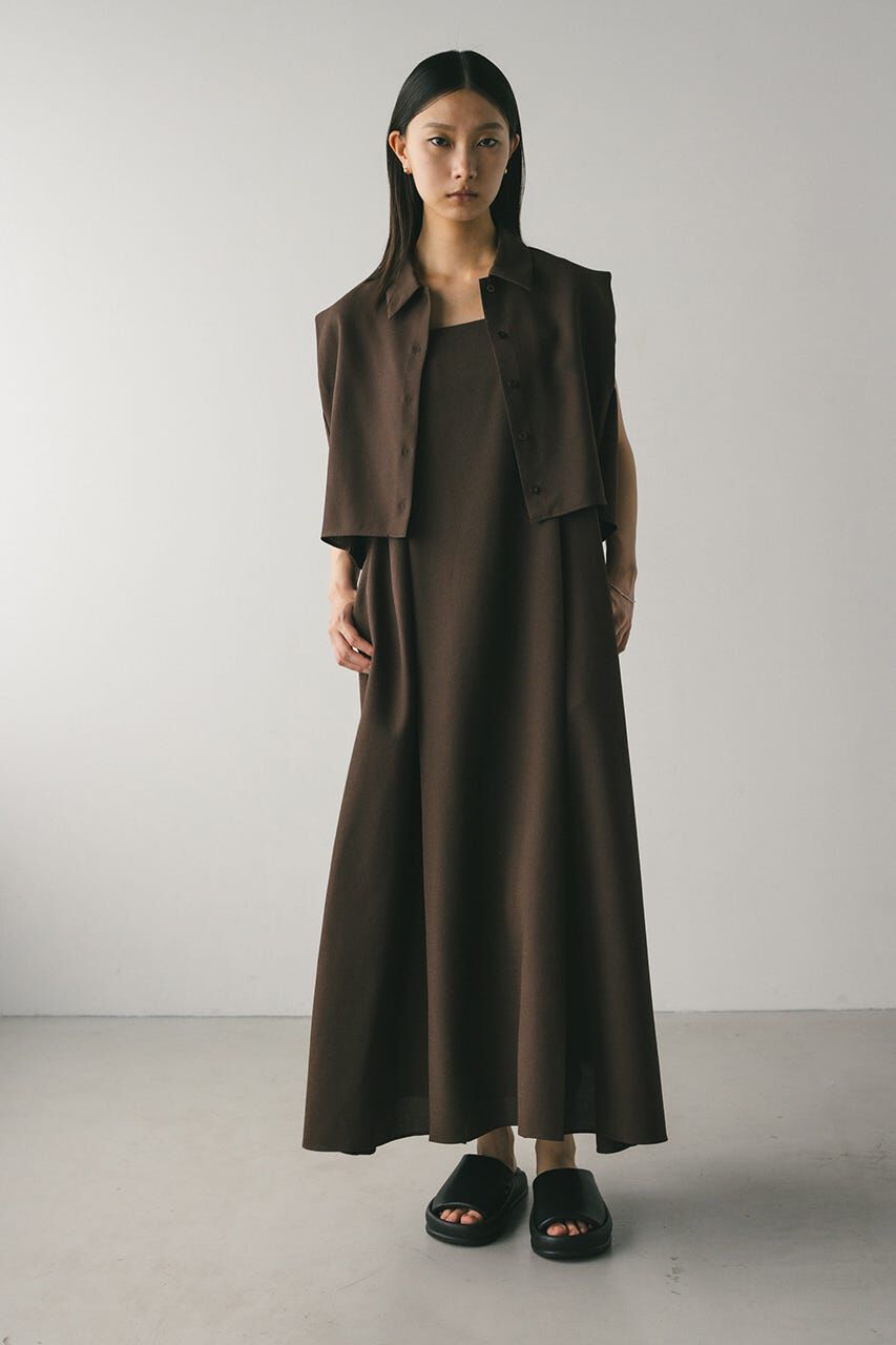 STYLEMIXER「2ピースシャツレイヤードワンピース」|ワンピース|