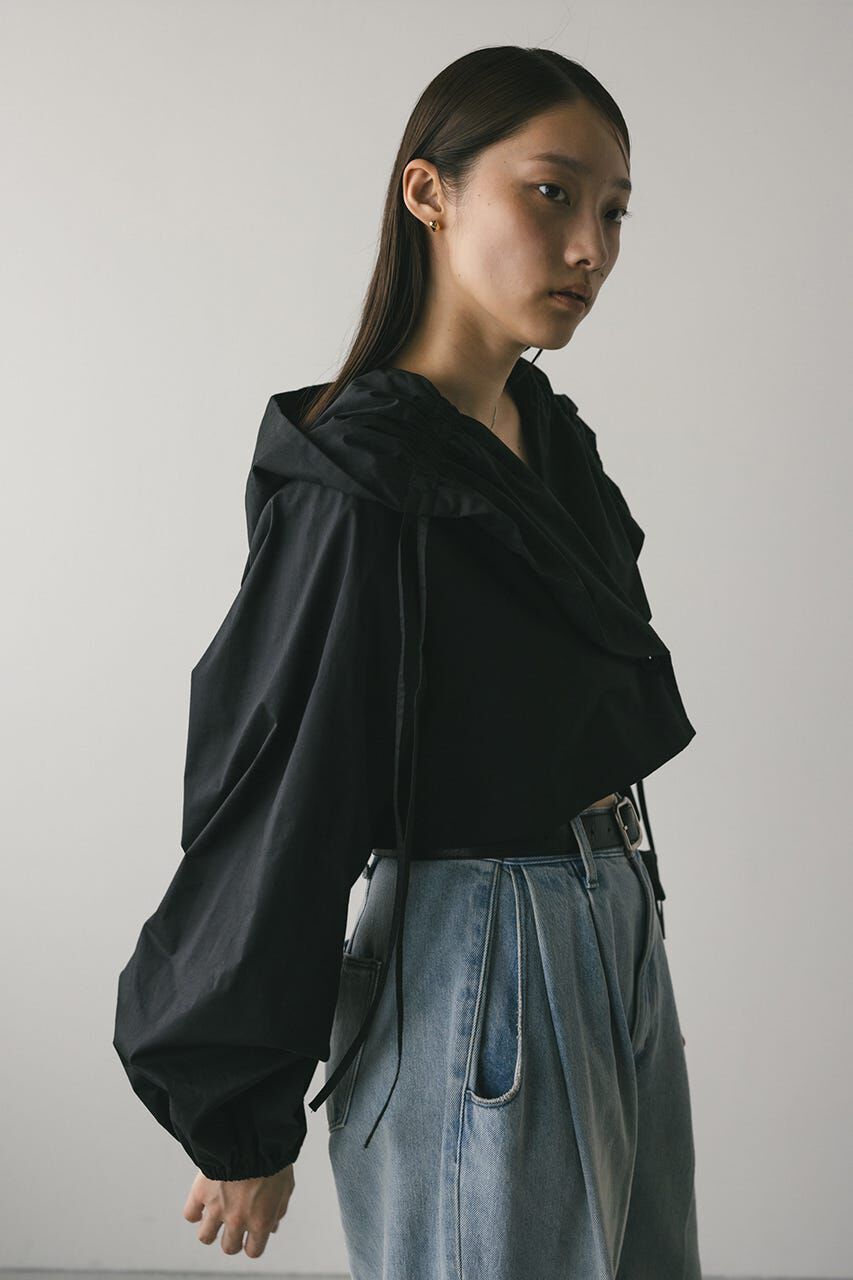 STYLEMIXER「ビックフードショートジャケット」|シャツ・ブラウス|