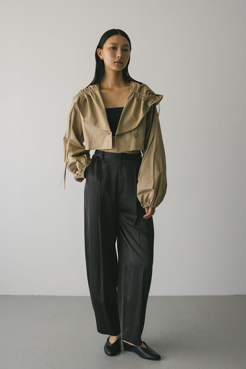 STYLEMIXER「ビックフードショートジャケット」|シャツ・ブラウス|BEG