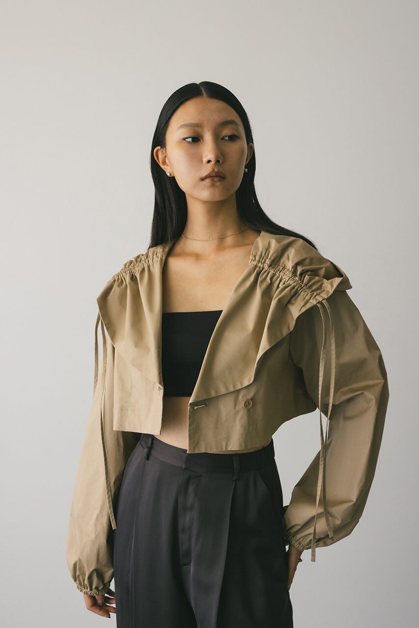 STYLEMIXER「ビックフードショートジャケット」|シャツ・ブラウス|