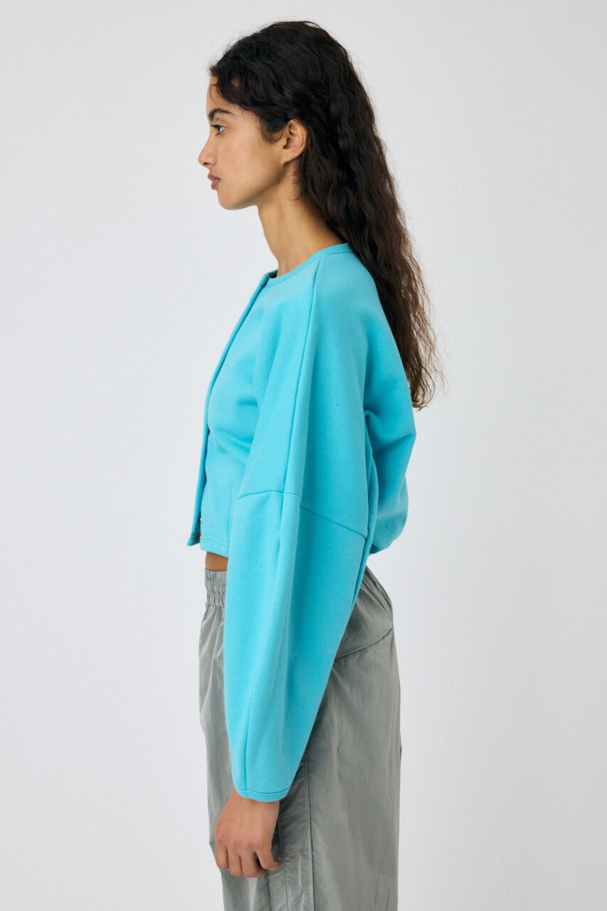 MOUSSY「CURVE SLEEVE TERRY カーディガン」|カーディガン|