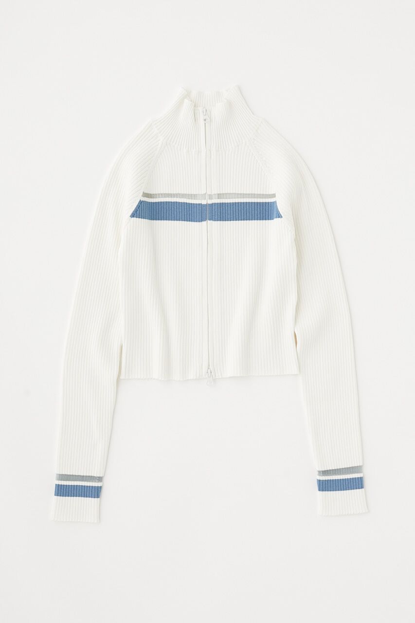 MOUSSY「W ZIP TRUCK ニット」|ニット・セーター|