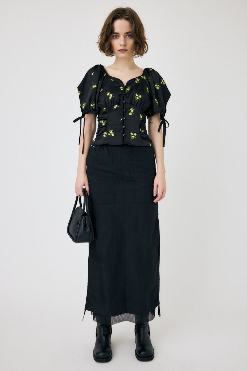 MOUSSY「MESH LAYERED CARGO スカート」|スカート|