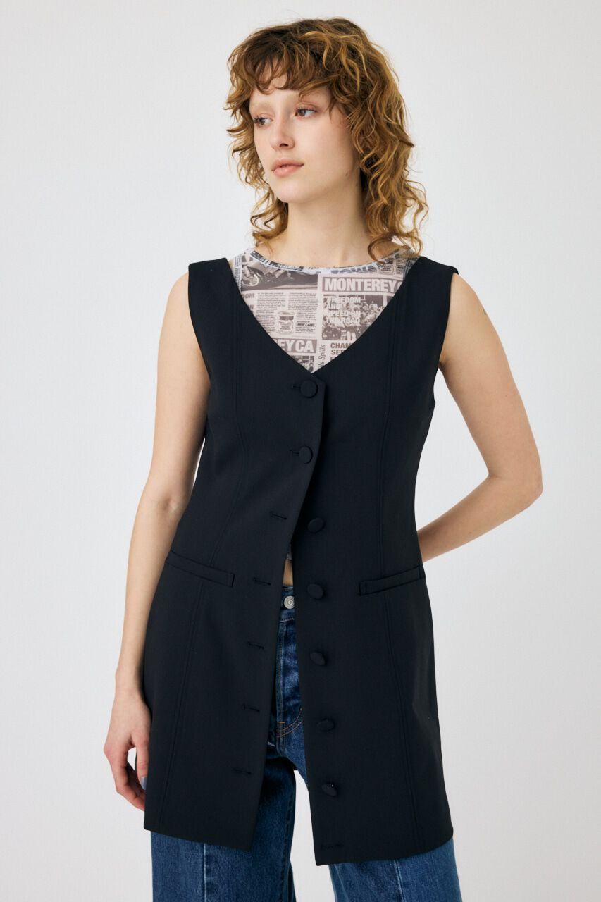 MOUSSY「VEST MINI ドレス」|ワンピース|