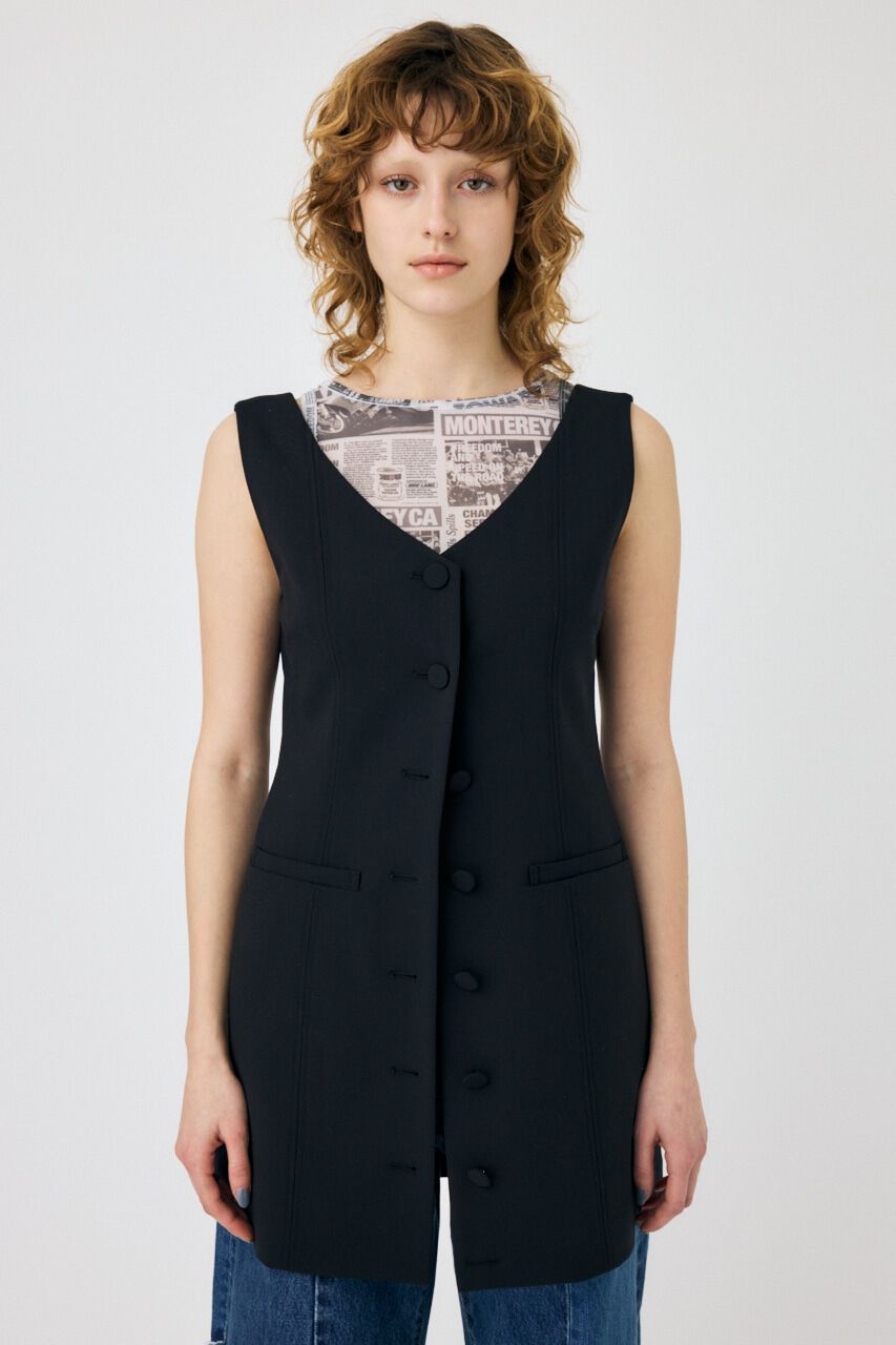 MOUSSY「VEST MINI ドレス」|ワンピース|