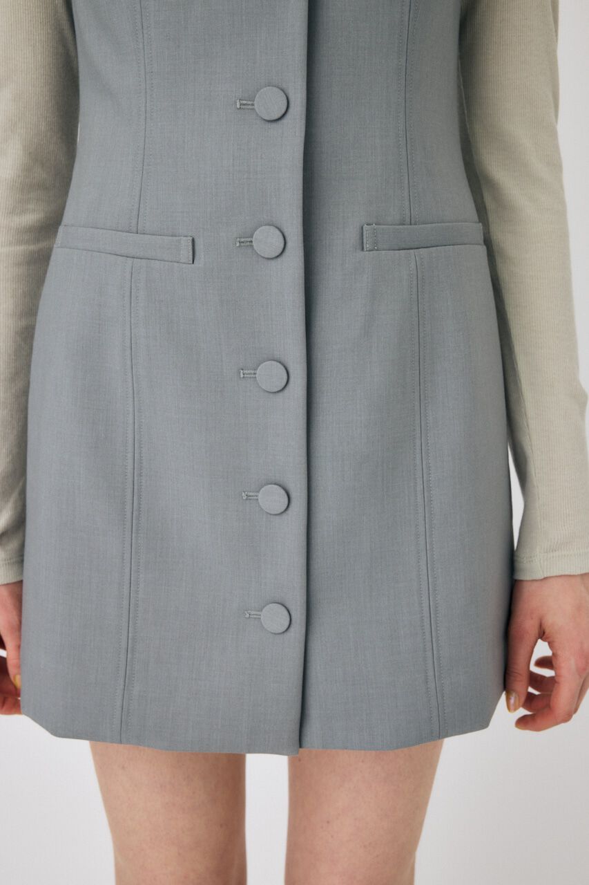 MOUSSY「VEST MINI ドレス」|ワンピース|