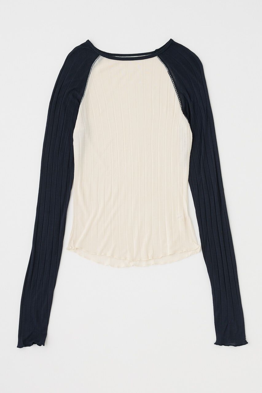 MOUSSY「BROAD RIB ラグラントップス」|Tシャツ・カットソー|
