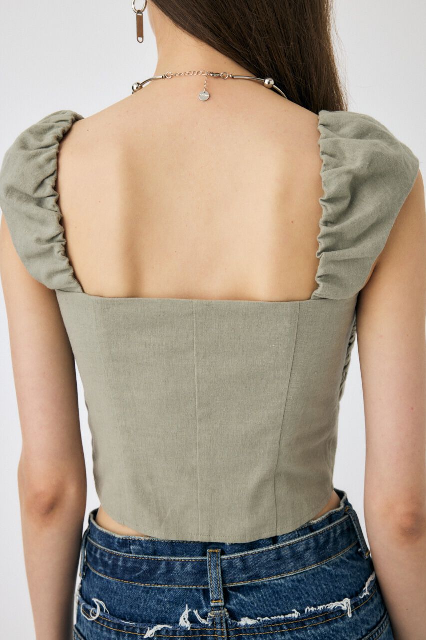 MOUSSY「LAYERED GATHERED ブラウス」|シャツ・ブラウス|