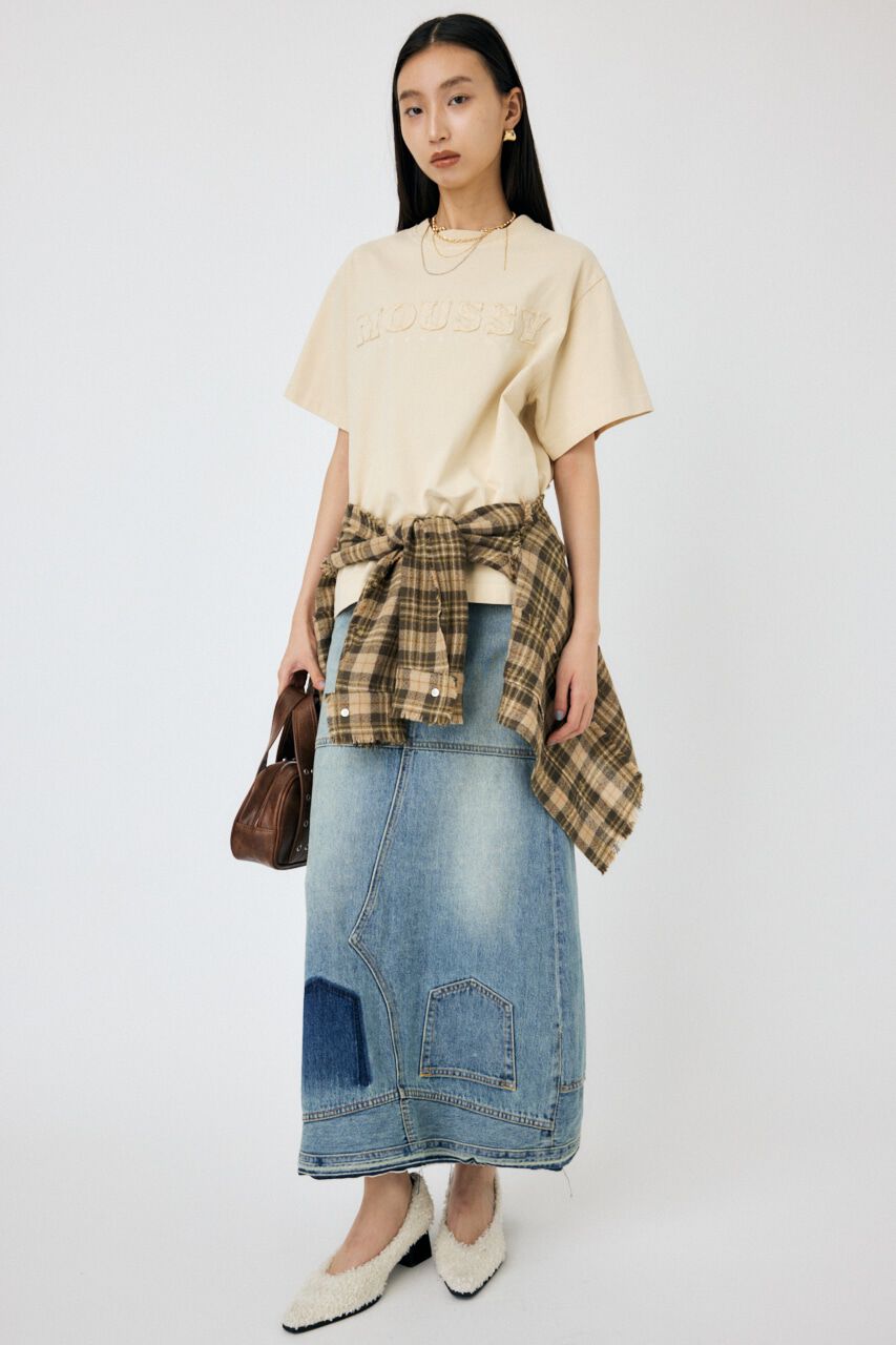 MOUSSY「WASHED PATCH MOUSSY Ｔシャツ」|Tシャツ・カットソー|